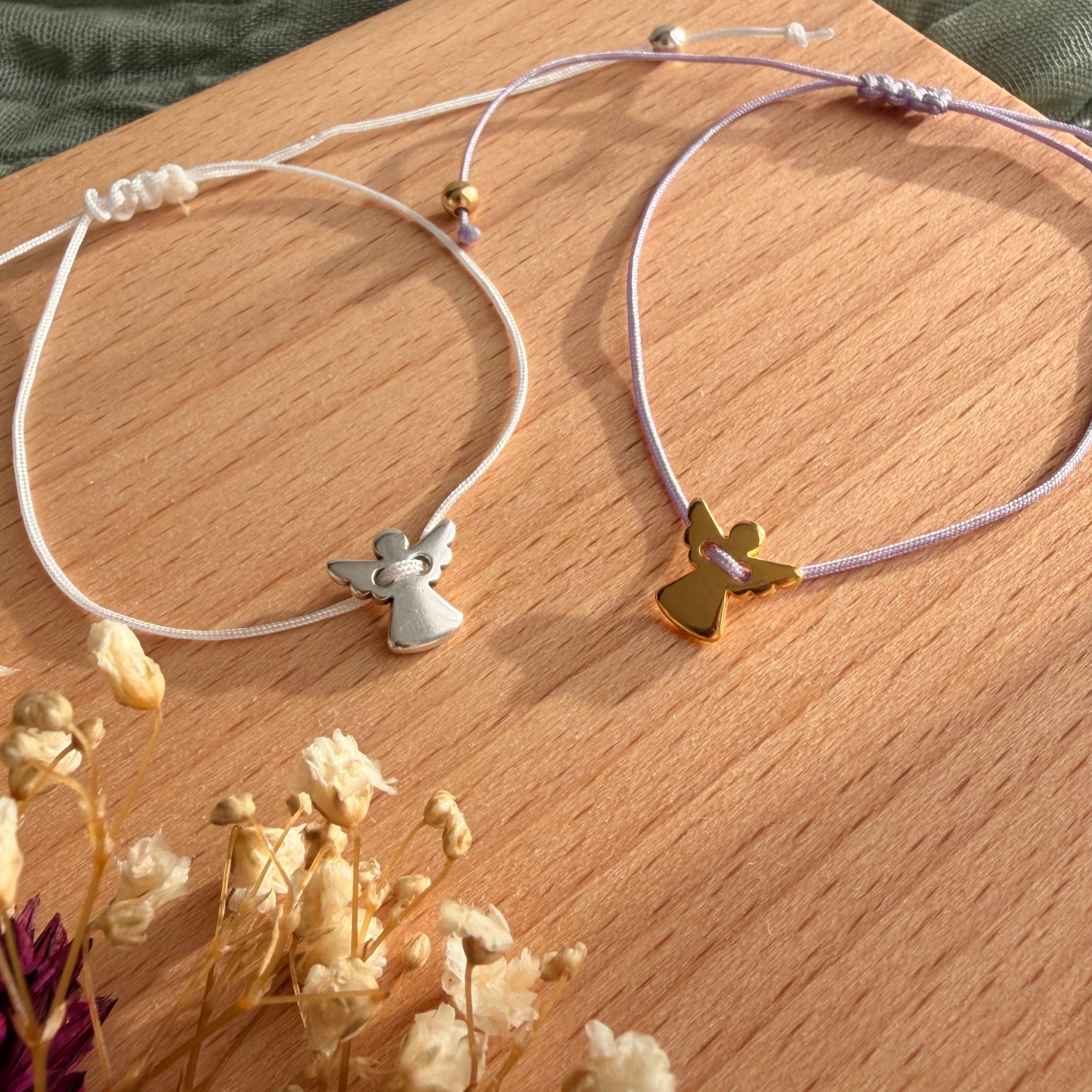 Perlenarmband Engel