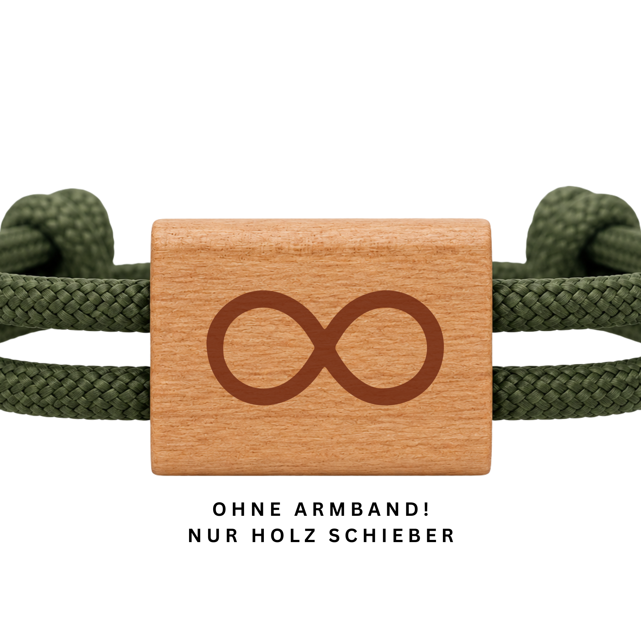 Unendlich | DIY Holzschieber aus Kirschholz für Paracord- und Segelseil-Armbänder