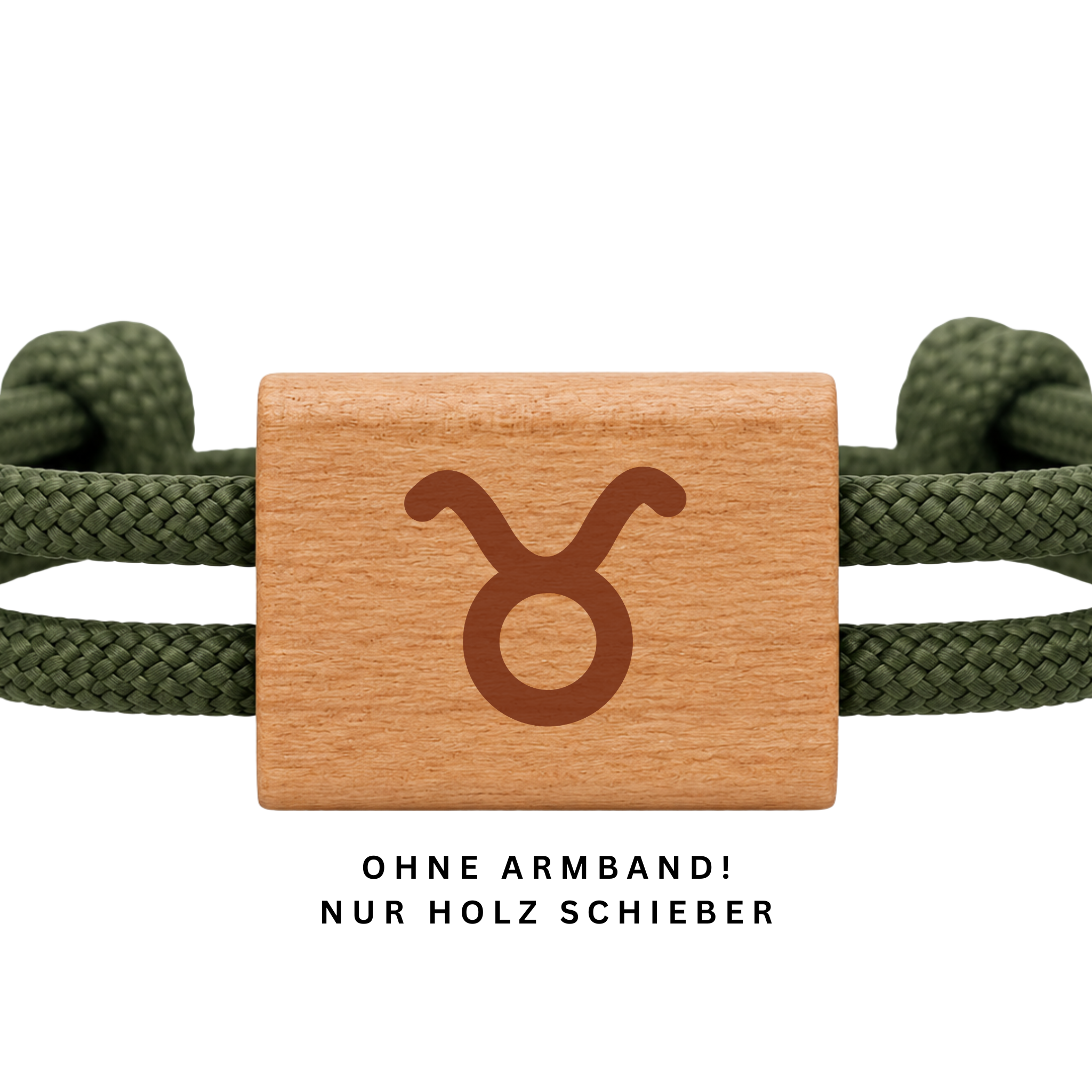 Sternzeichen Stier | DIY Holzschieber aus Kirschholz für Paracord- und Segelseil-Armbänder