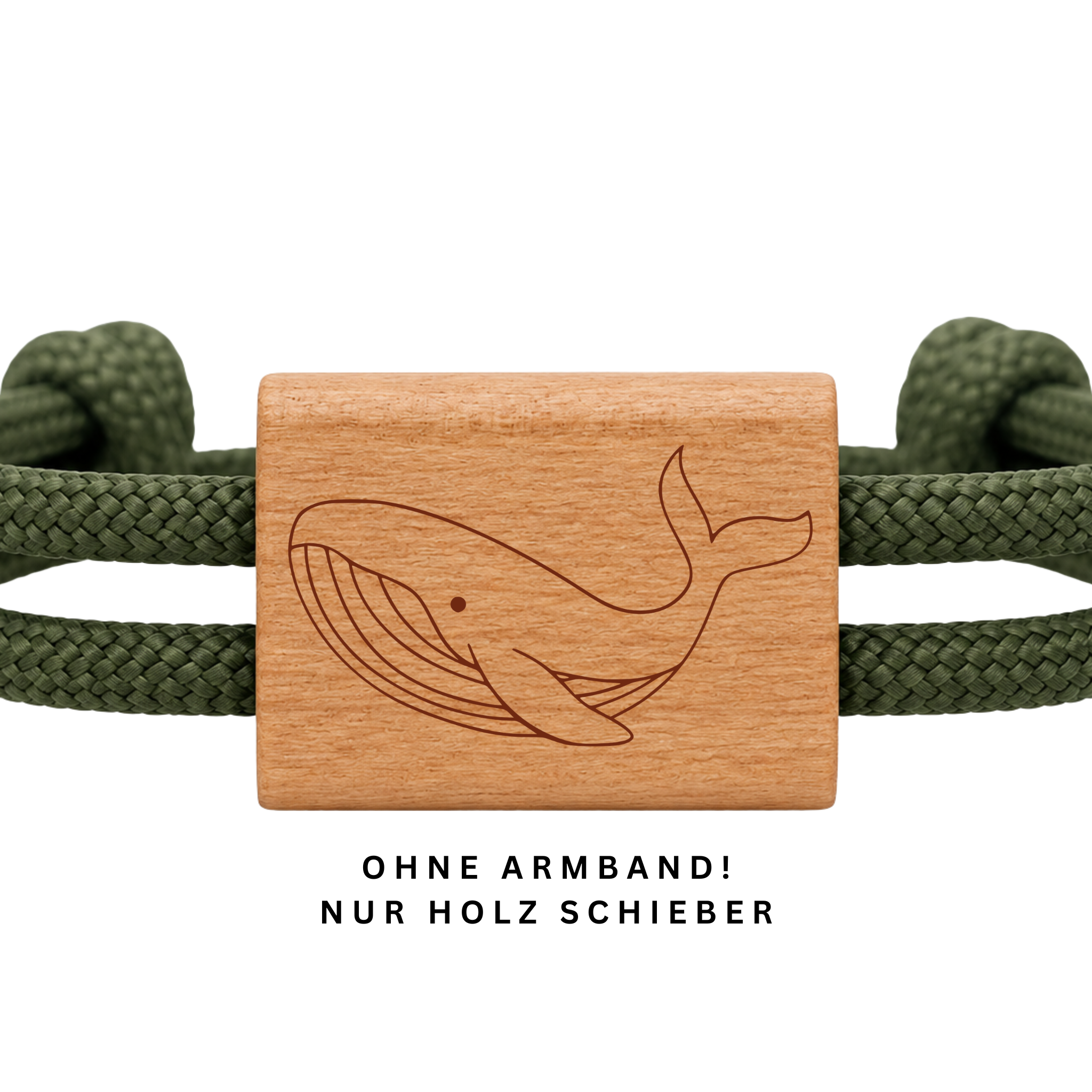 Wal | DIY Holzschieber aus Kirschholz für Paracord- und Segelseil-Armbänder
