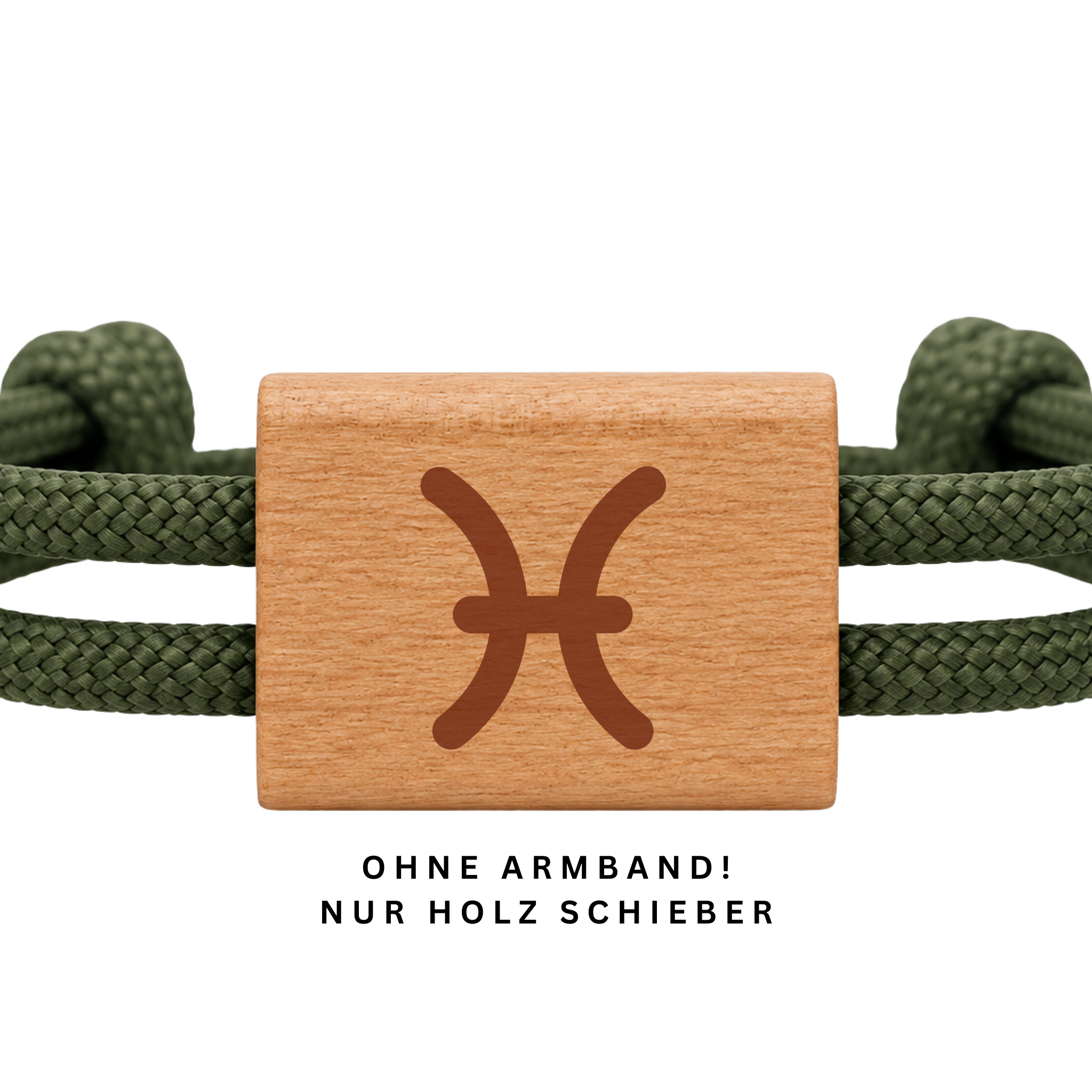 Sternzeichen Fische | DIY Holzschieber aus Kirschholz für Paracord- und Segelseil-Armbänder