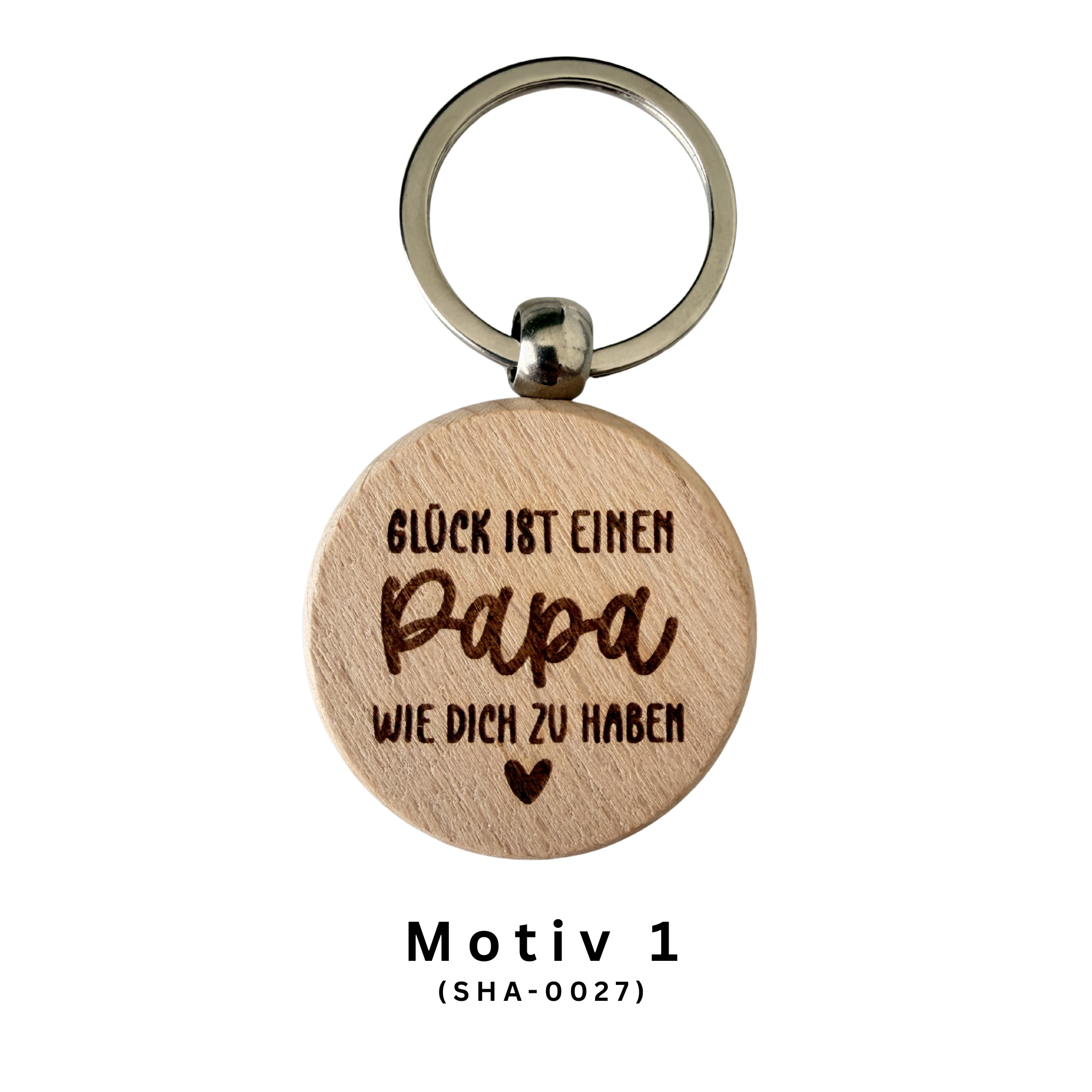 Glück ist Schlüsselanhänger aus Holz