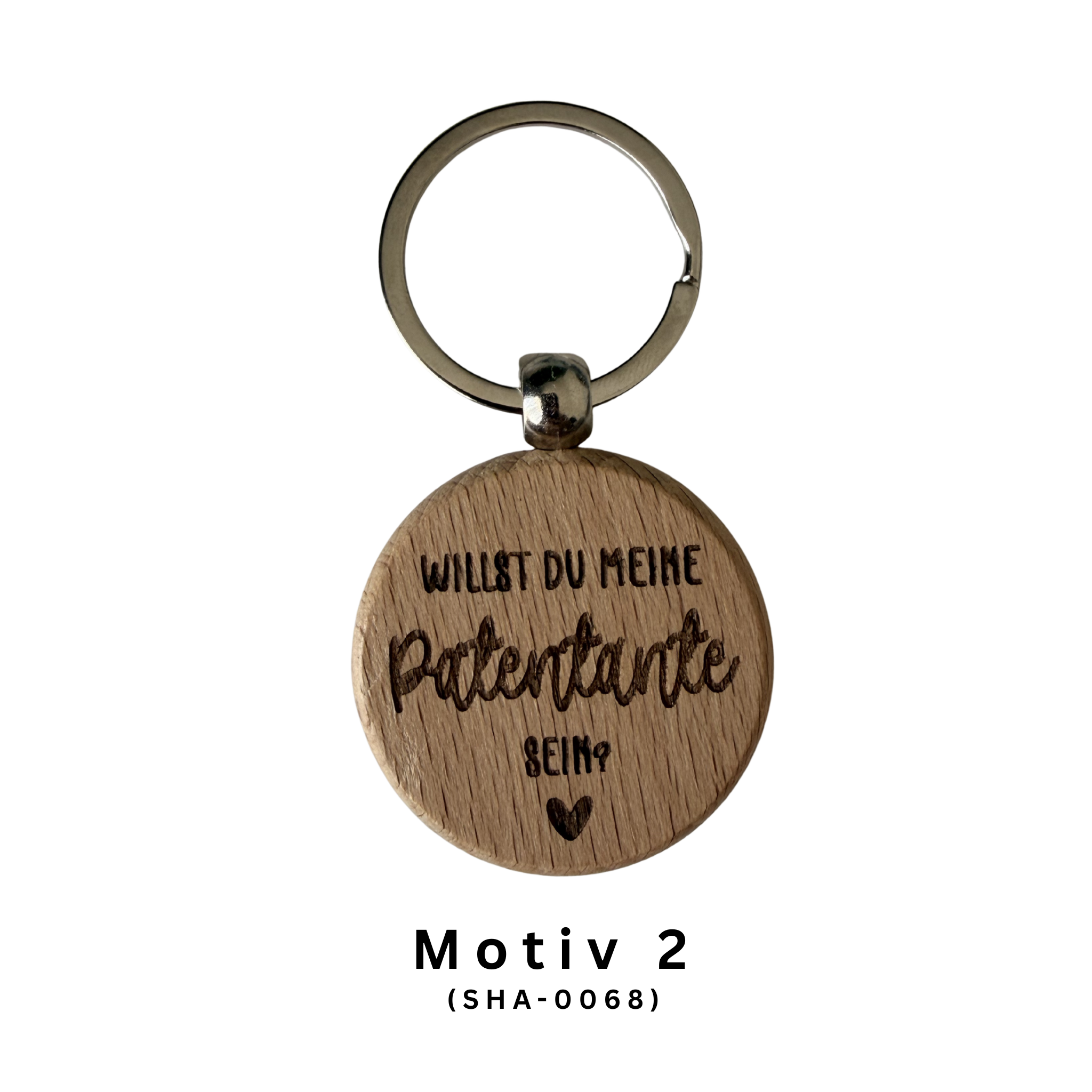 Godi Patentante Schlüsselanhänger aus Holz