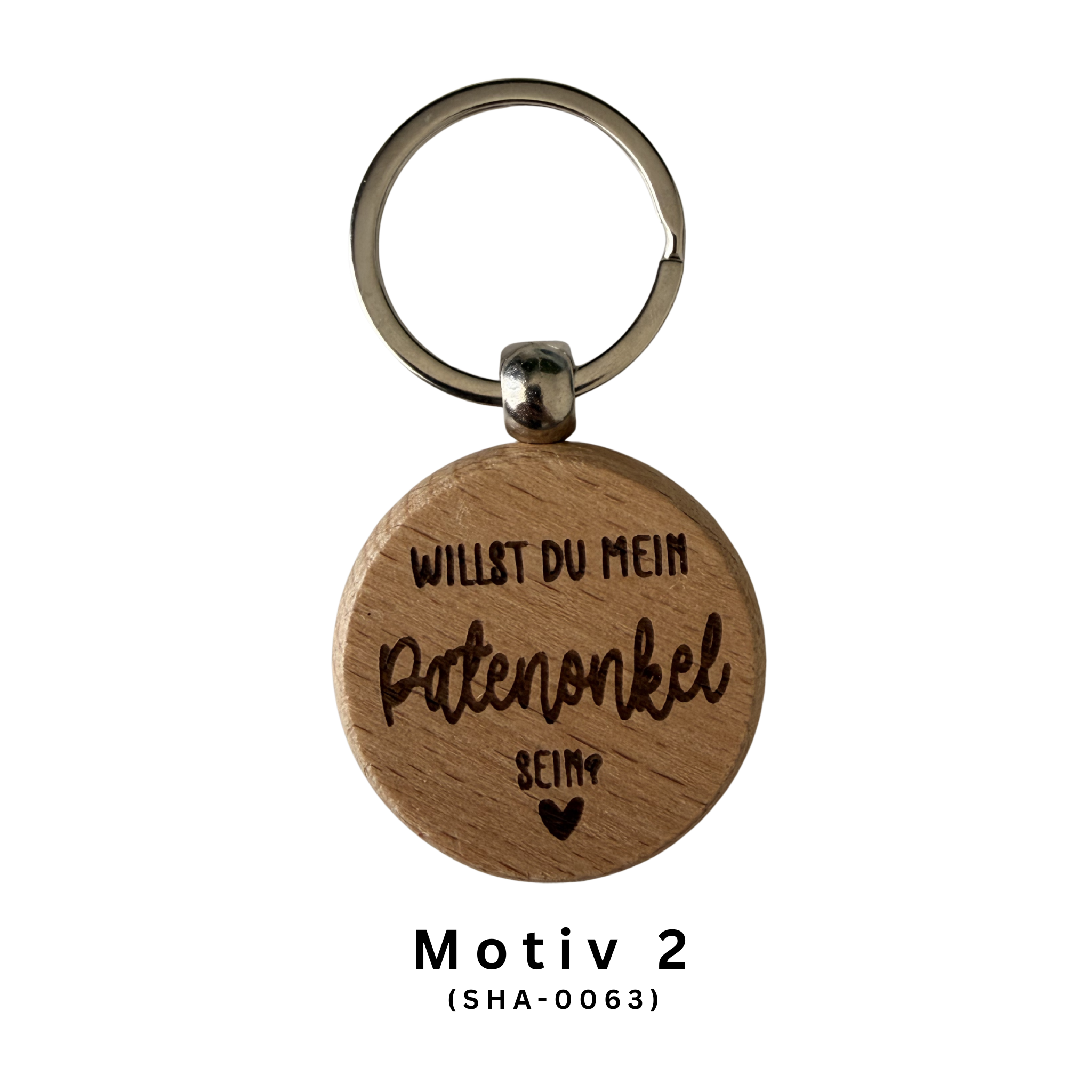 Gedi Patenonkel Schlüsselanhänger aus Holz