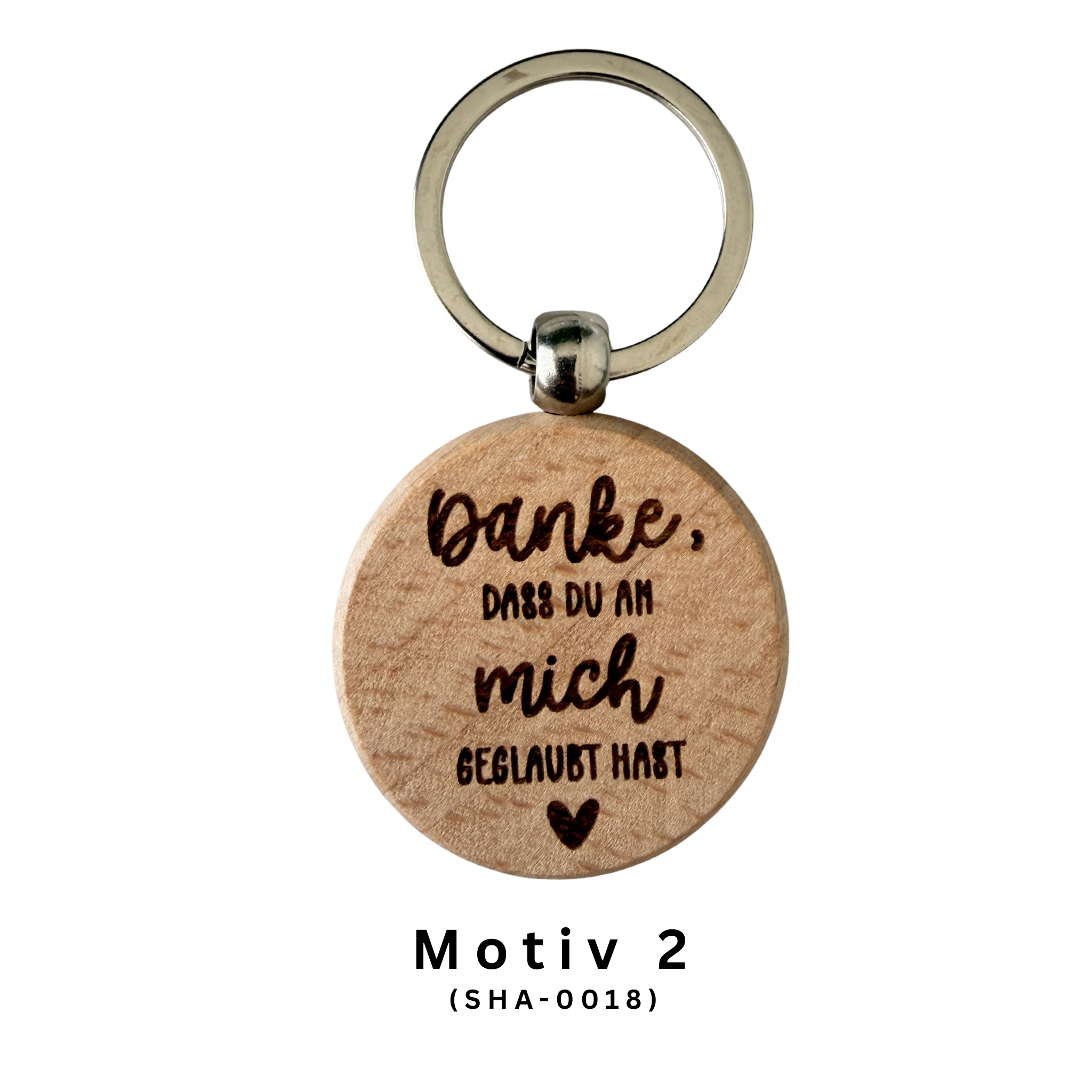 Abschied Schlüsselanhänger aus Holz