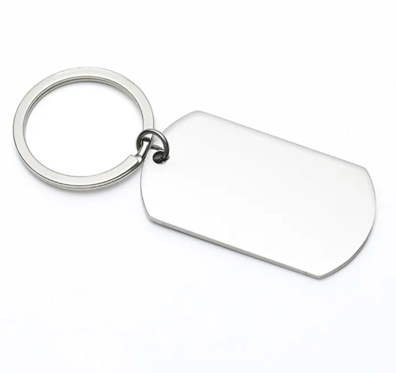 Schlüsselanhänger Dog Tag Silber