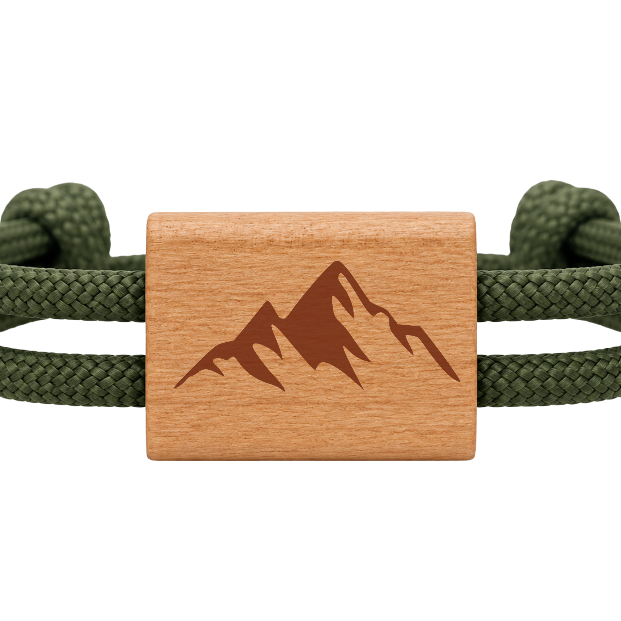 Berg | Paracord-/Segelseil-Armband aus Kirschholz