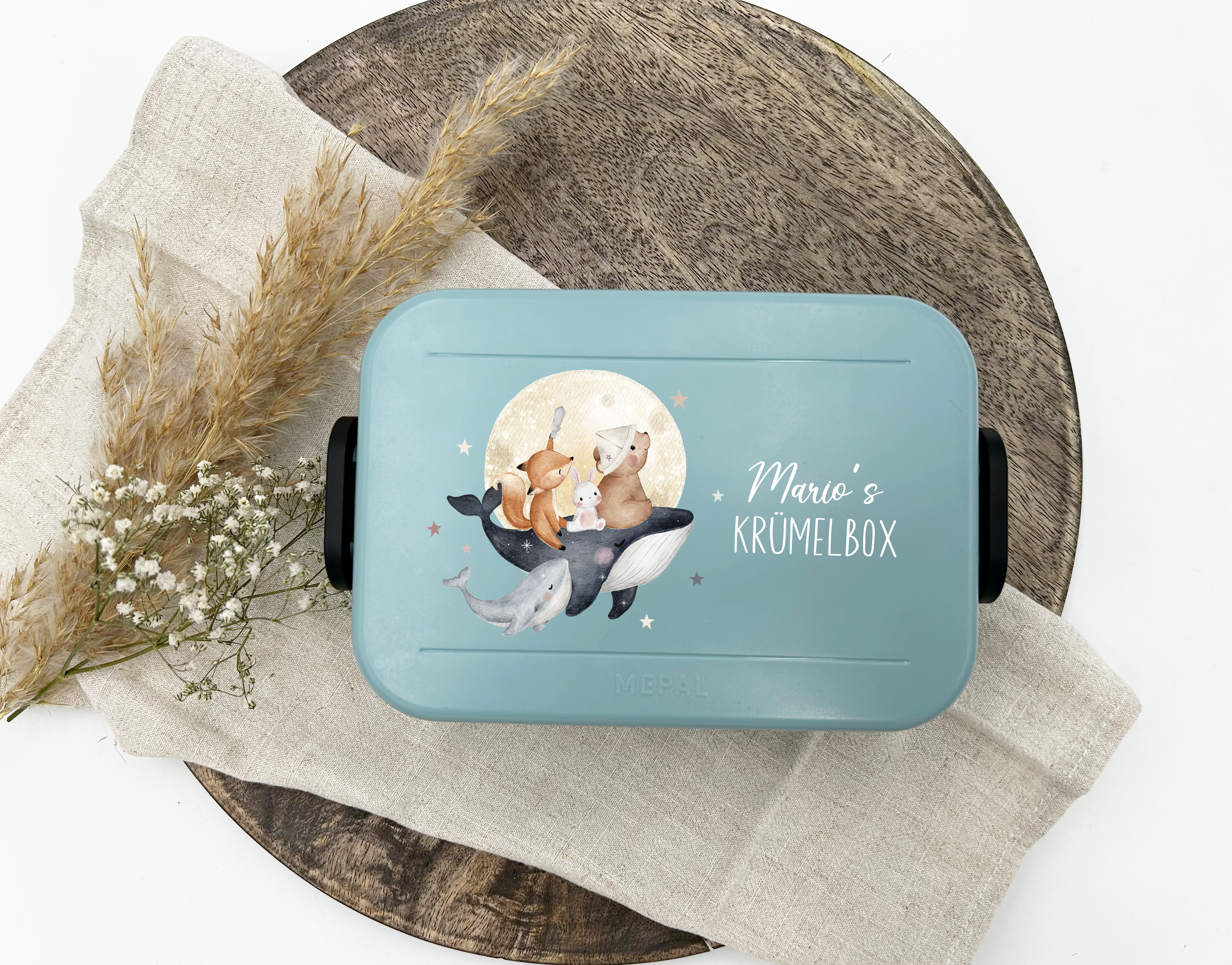 Wal | Personalisierte Brotdose | Lunchbox | Jausenbox | Brotzeit