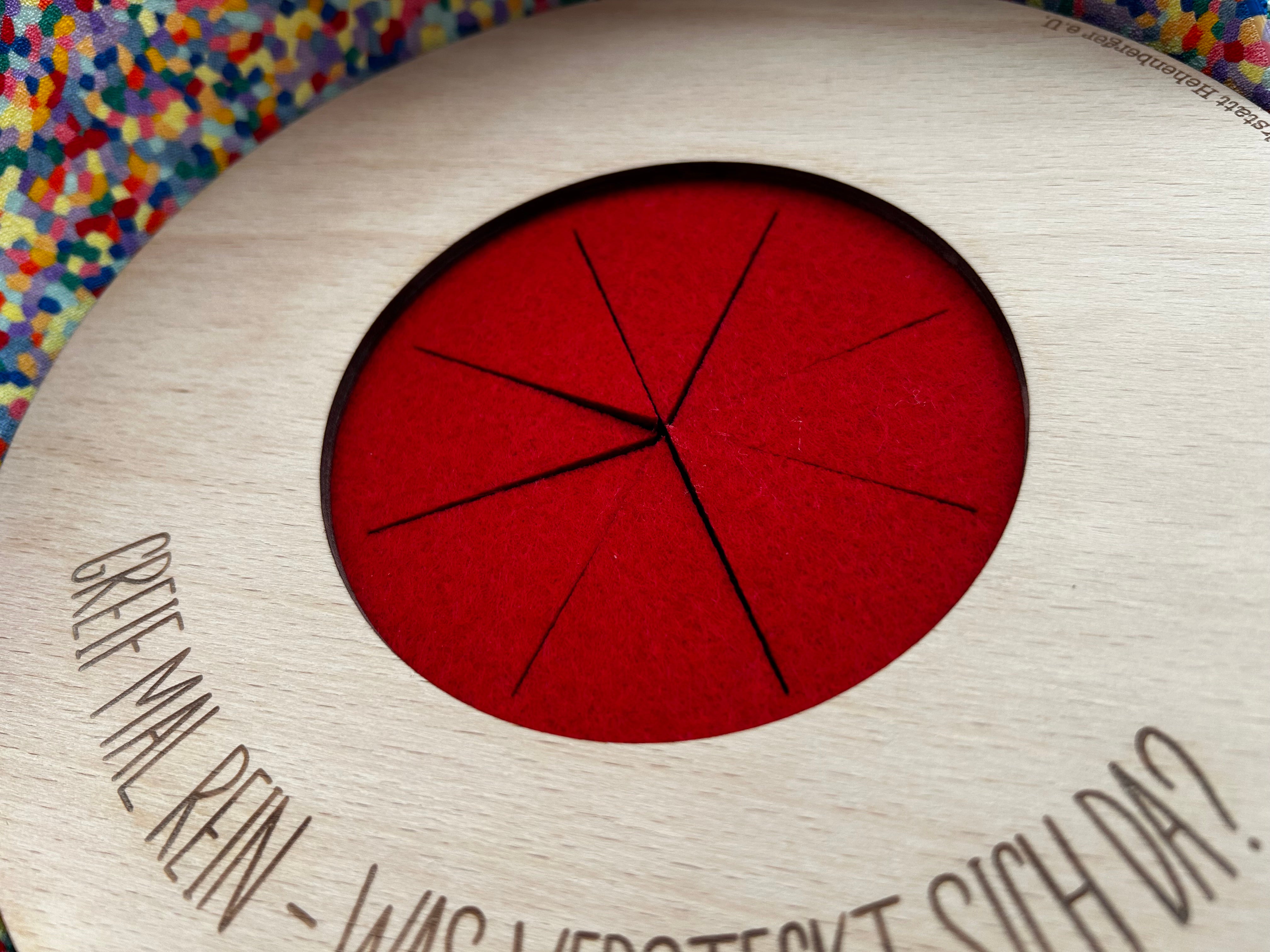 Fühlen | Aktivitätsplatte kompatibel mit Stapelstein® – Montessori inspiriertes Spielzeug aus Holz – Motorikspiel & Rollenspiel Zubehör – Kinder Lernspielzeug