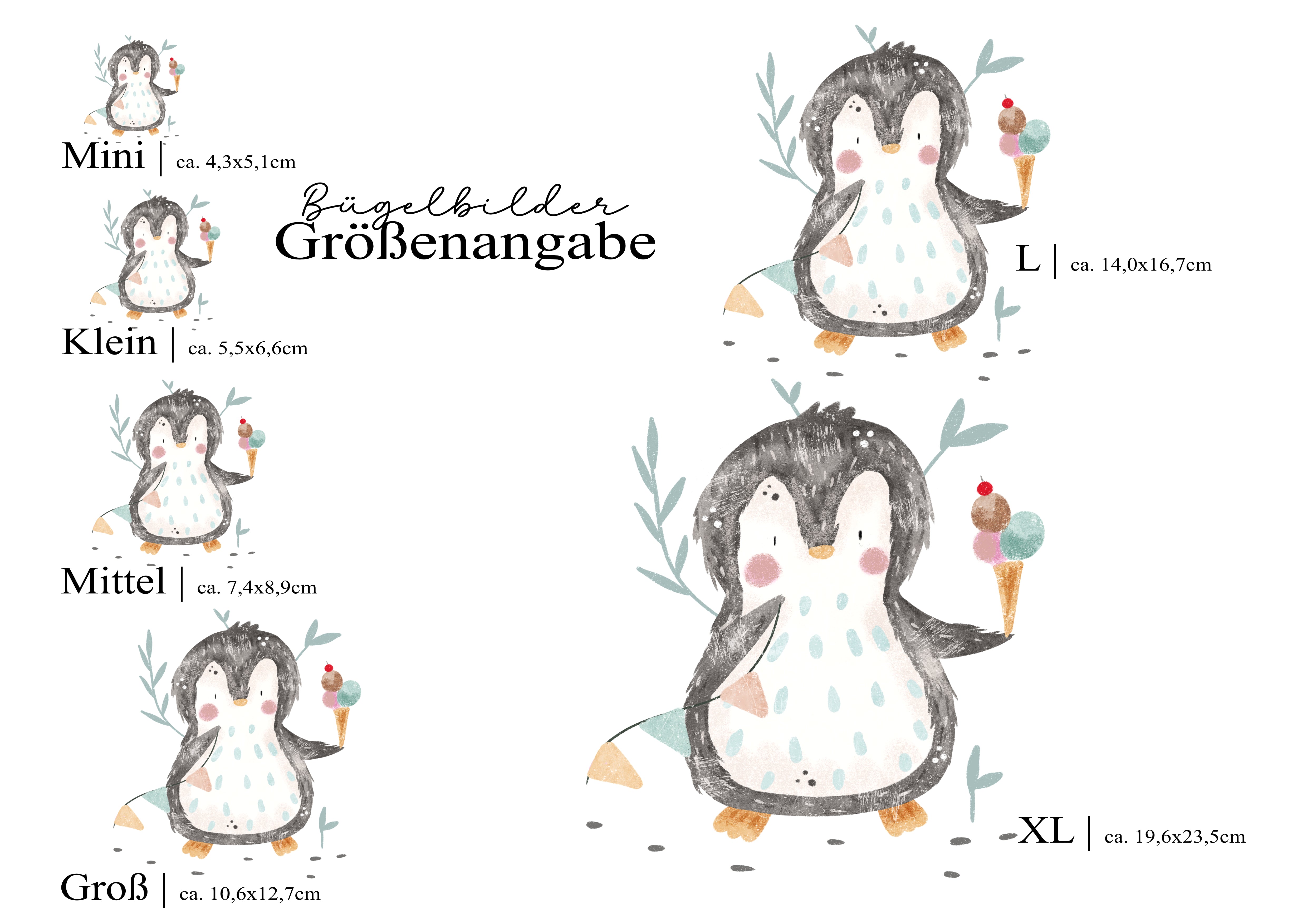 Pingu Eis | Bügelbild
