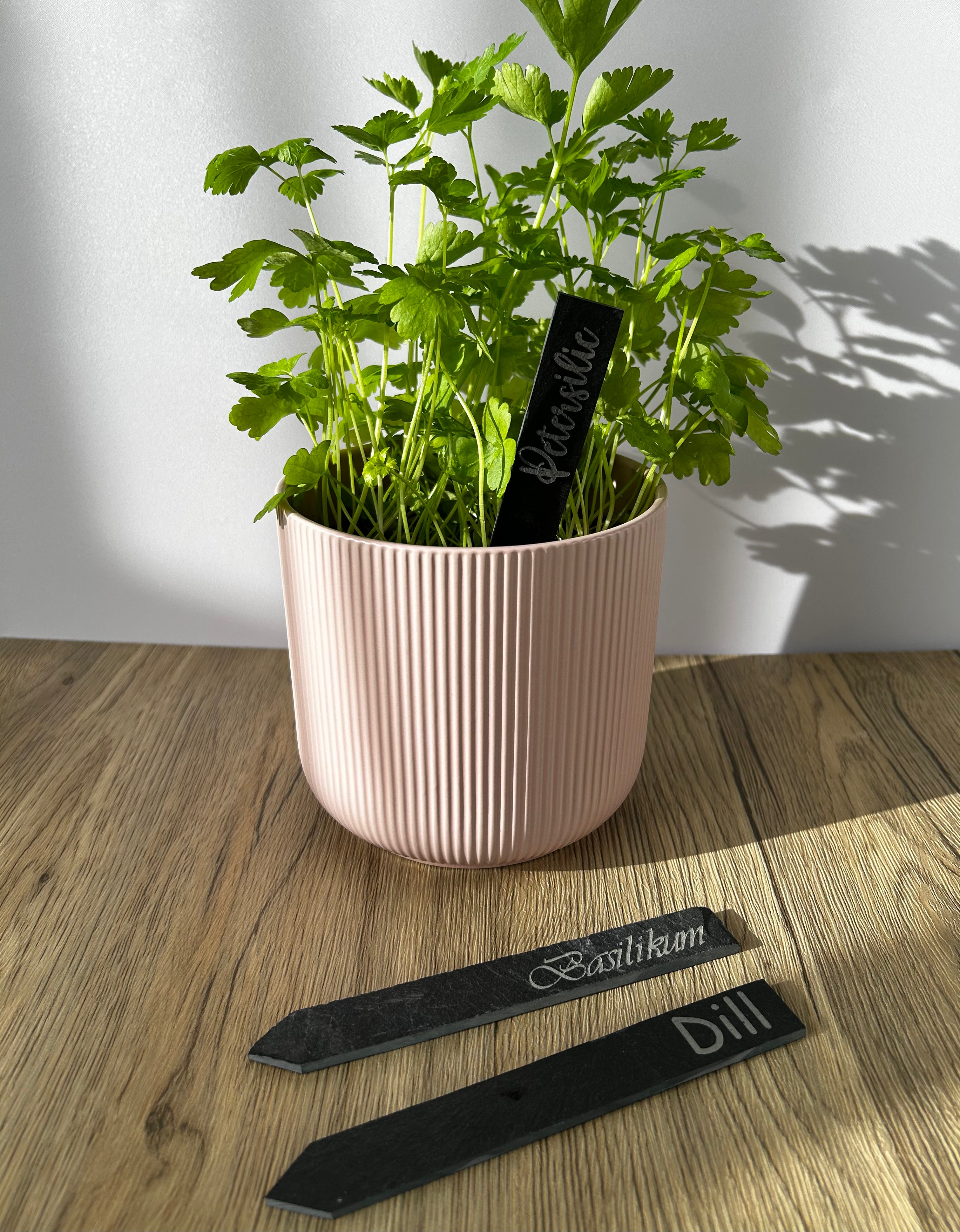 Pflanzschild aus Schiefer | Gartenstecker