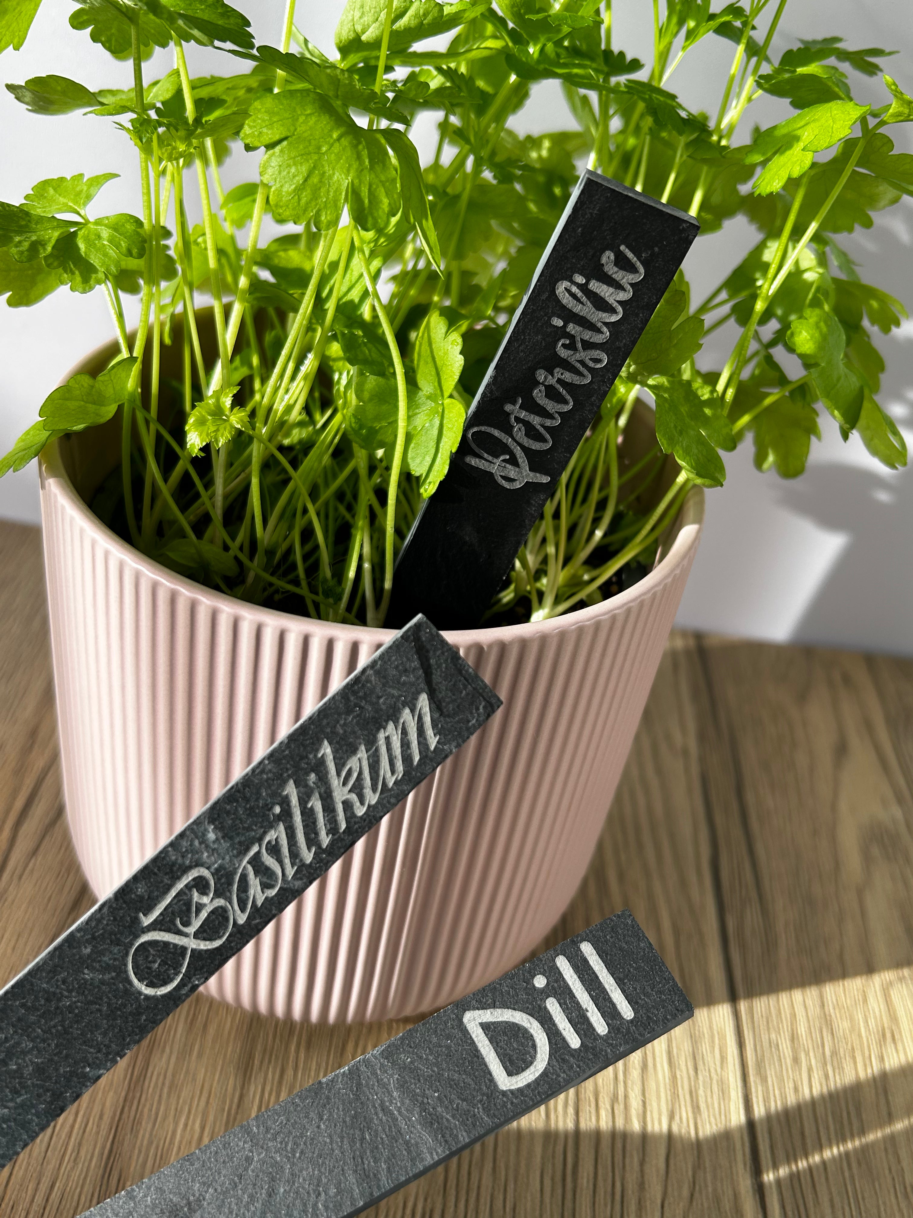 Pflanzschild aus Schiefer | Gartenstecker