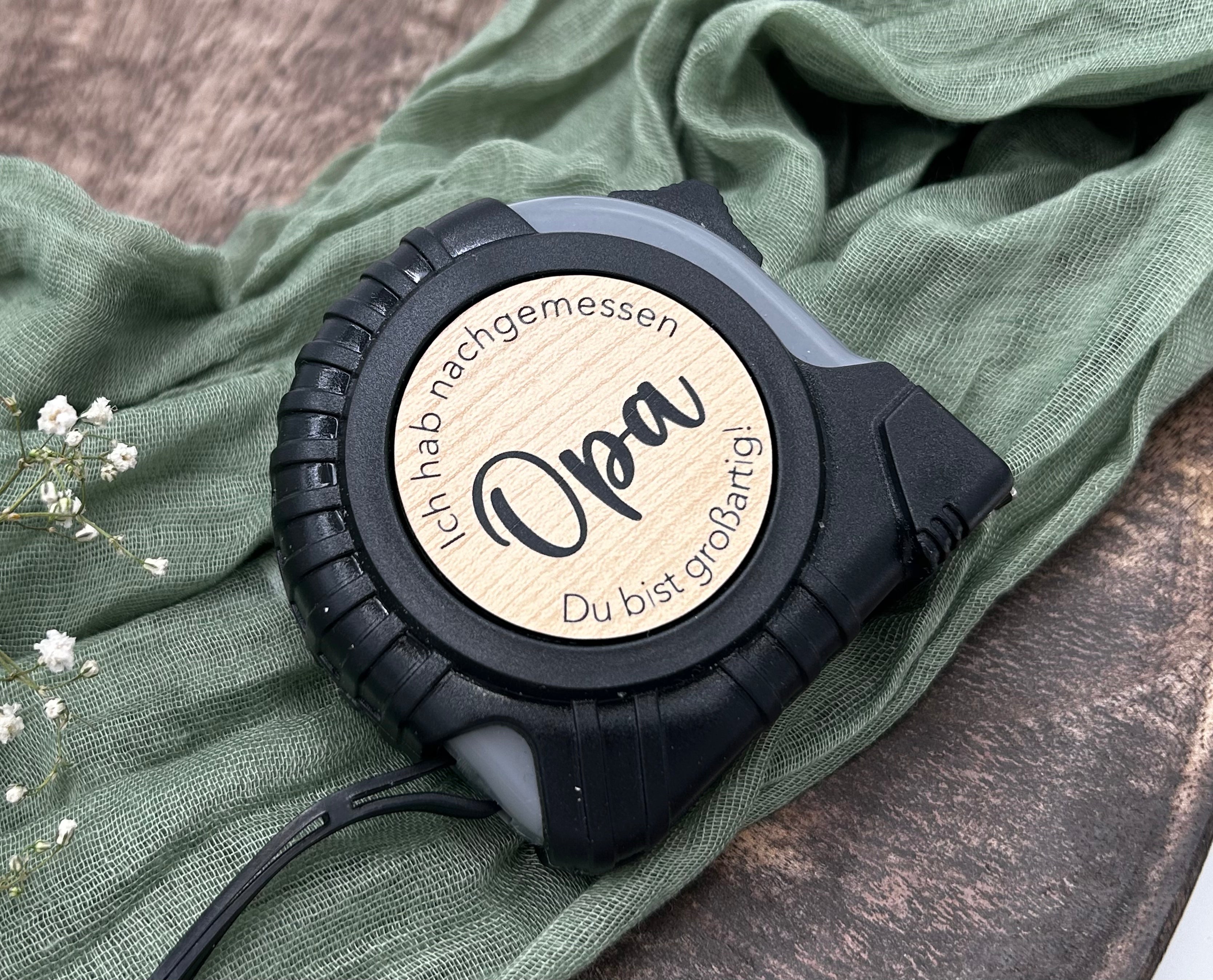 Papa/Opa Großartig - Personalisiertes Maßband/Rollmaßband/Rollmeter 5m - Detailansicht 4