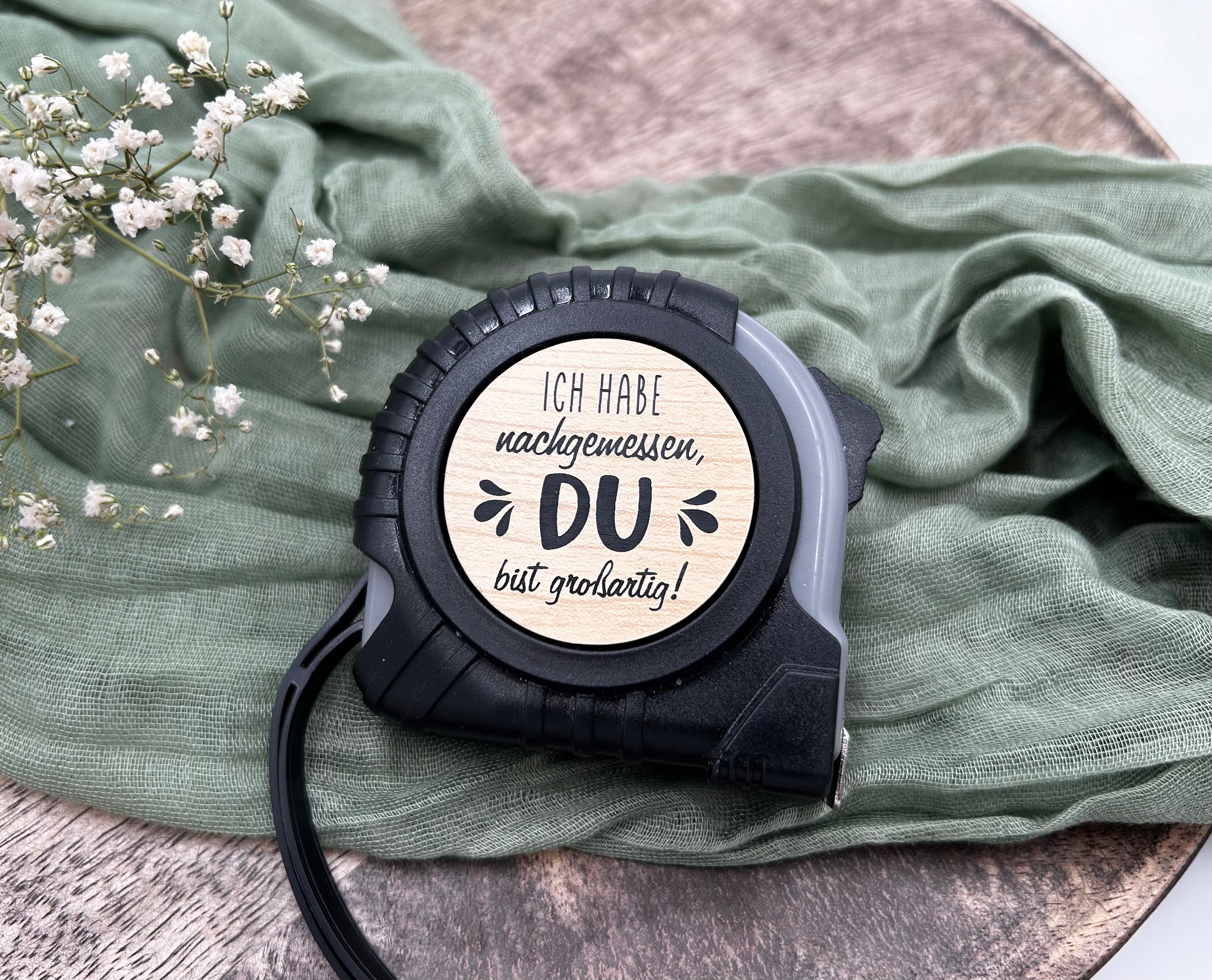 Du bist Großartig - Personalisiertes Maßband/Rollmaßband/Rollmeter 5m - Detailansicht 2