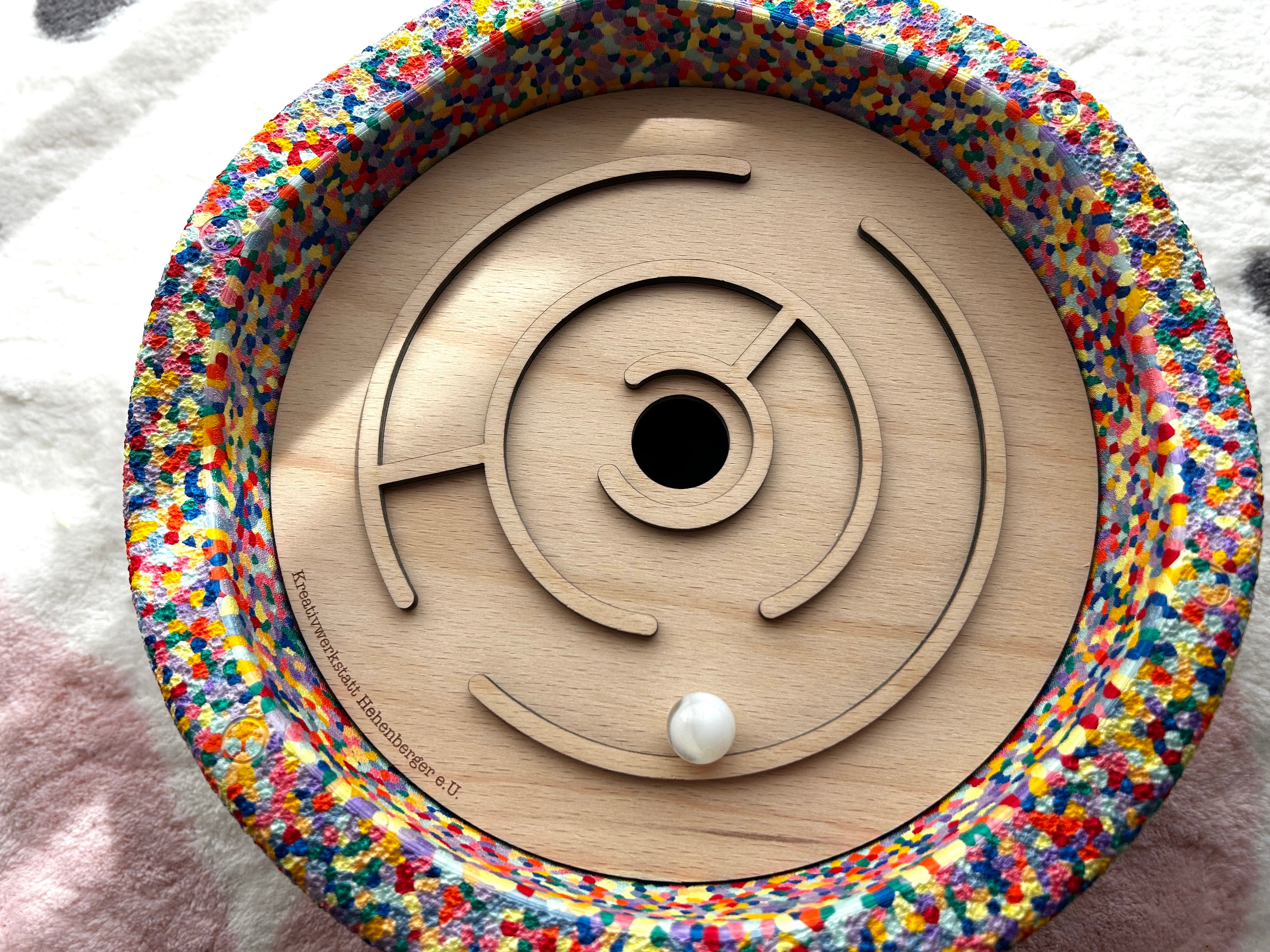 Labyrinth | Aktivitätsplatte kompatibel mit Stapelstein® – Montessori inspiriertes Spielzeug aus Holz – Motorikspiel & Rollenspiel Zubehör – Kinder Lernspielzeug