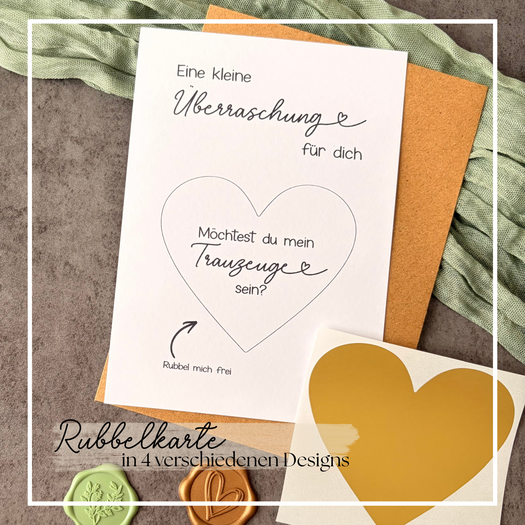 Rubbelkarte Überraschung „Willst du mein Trauzeuge sein“ - Trauzeuge fragen