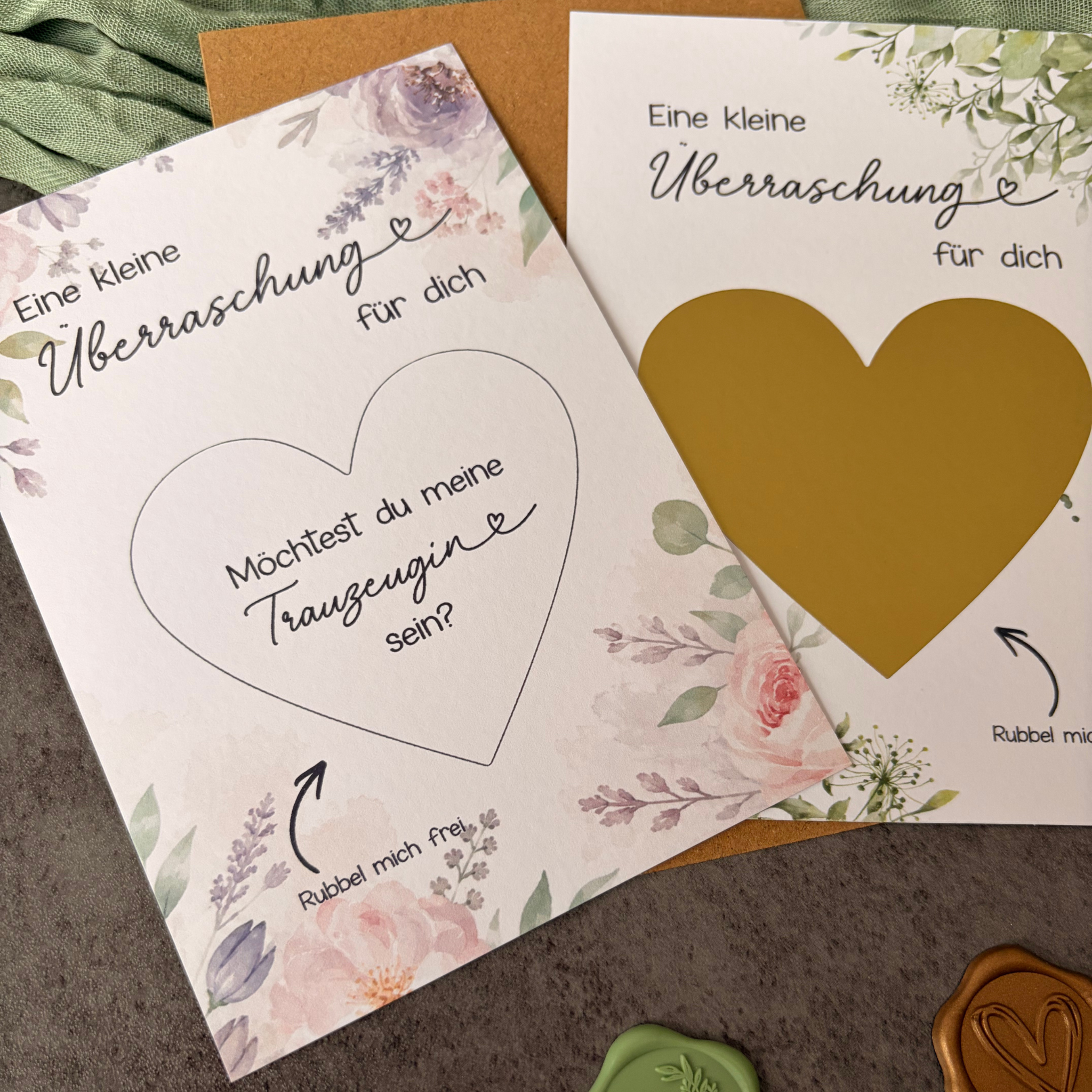 Rubbelkarte Überraschung „Willst du meine Trauzeugin sein“ - Trauzeugin fragen