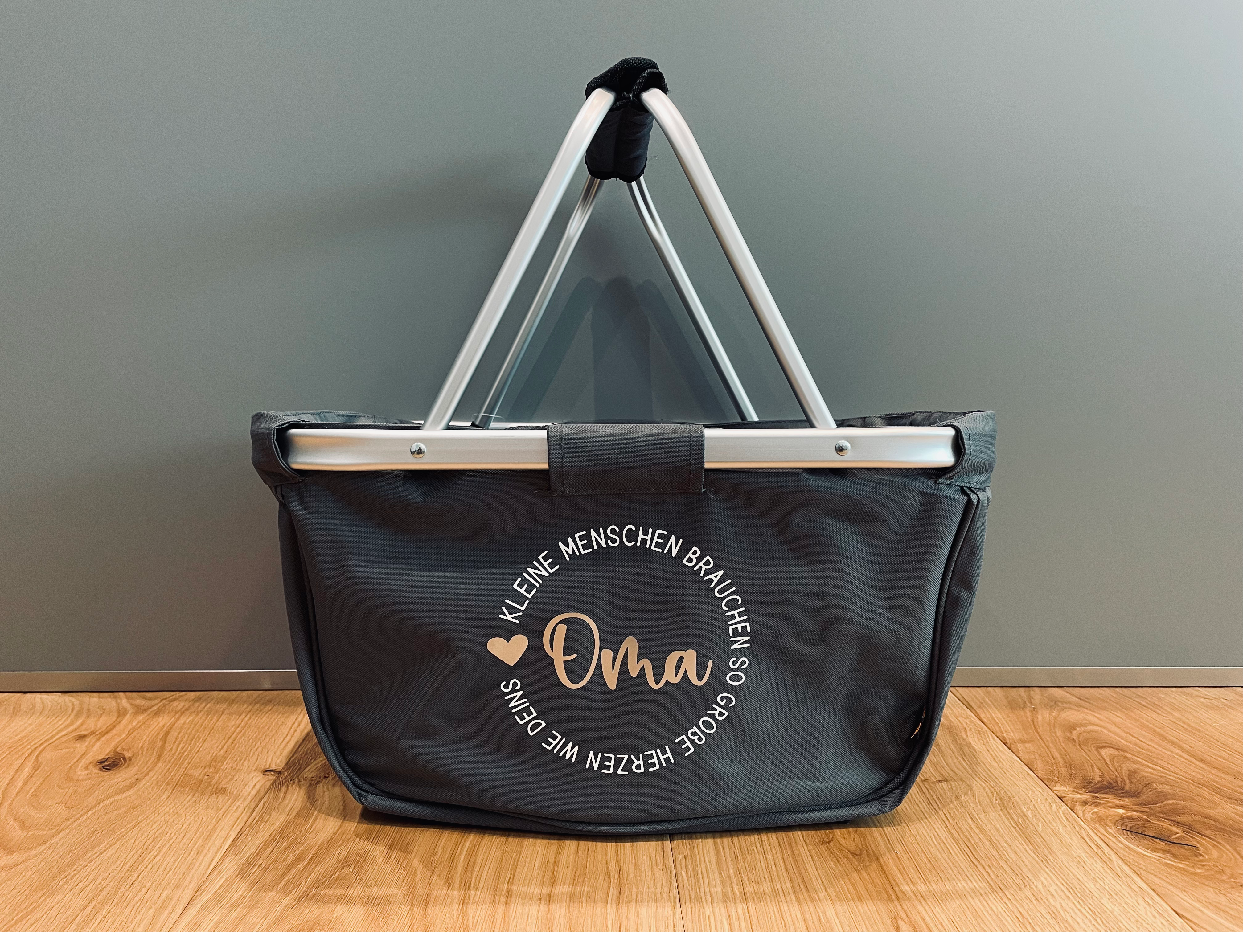 Einkaufskorb ''Oma Großes Herz'' - Produktansicht