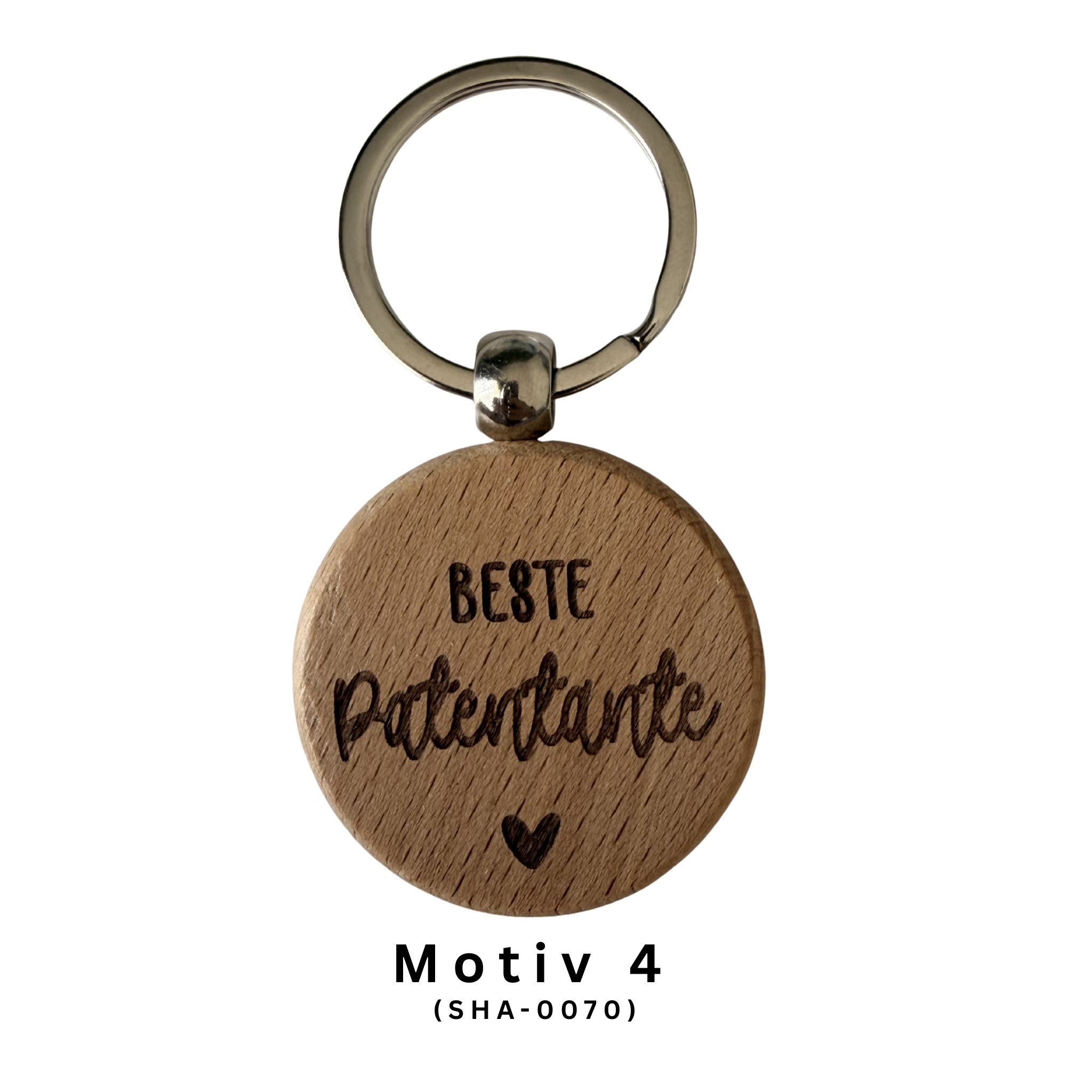 Godi Patentante Schlüsselanhänger aus Holz