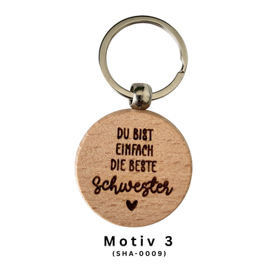 Du bist die Beste Schlüsselanhänger aus Holz