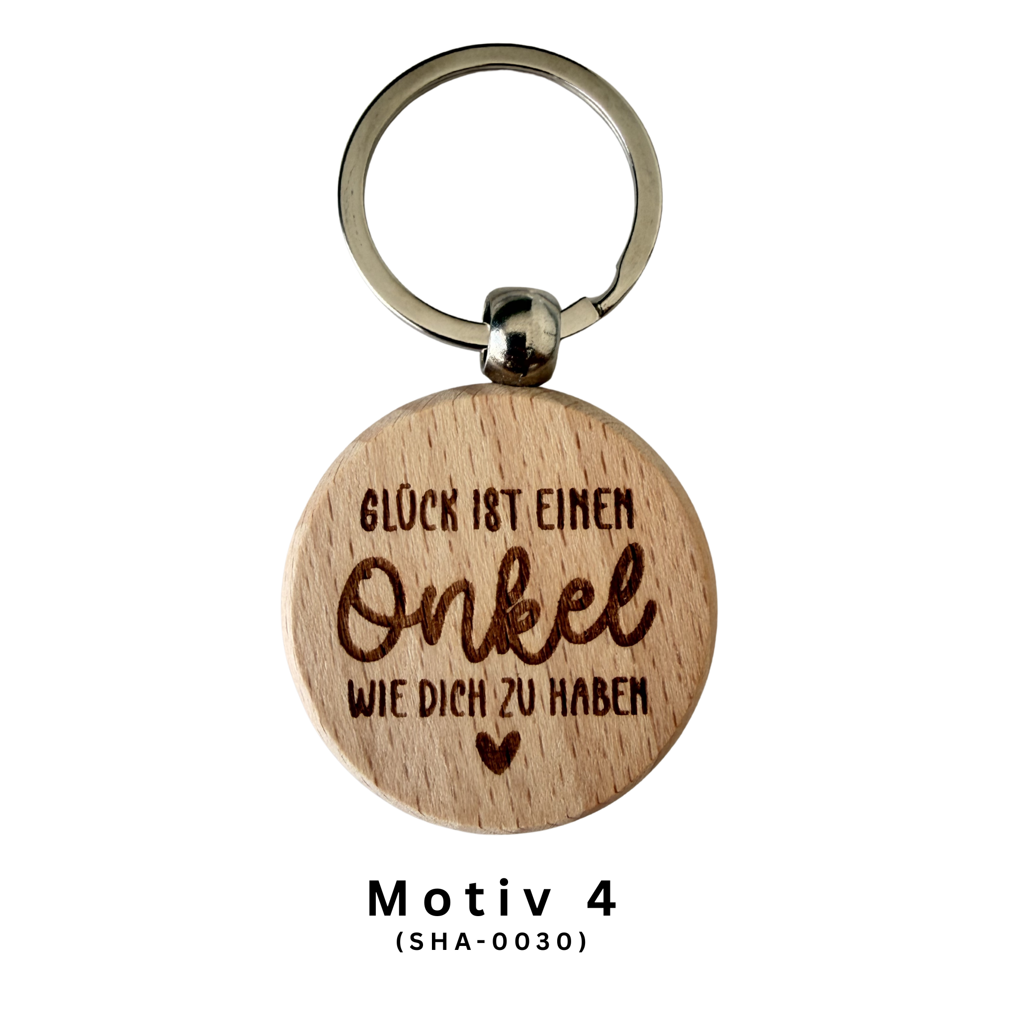 Glück ist Schlüsselanhänger aus Holz