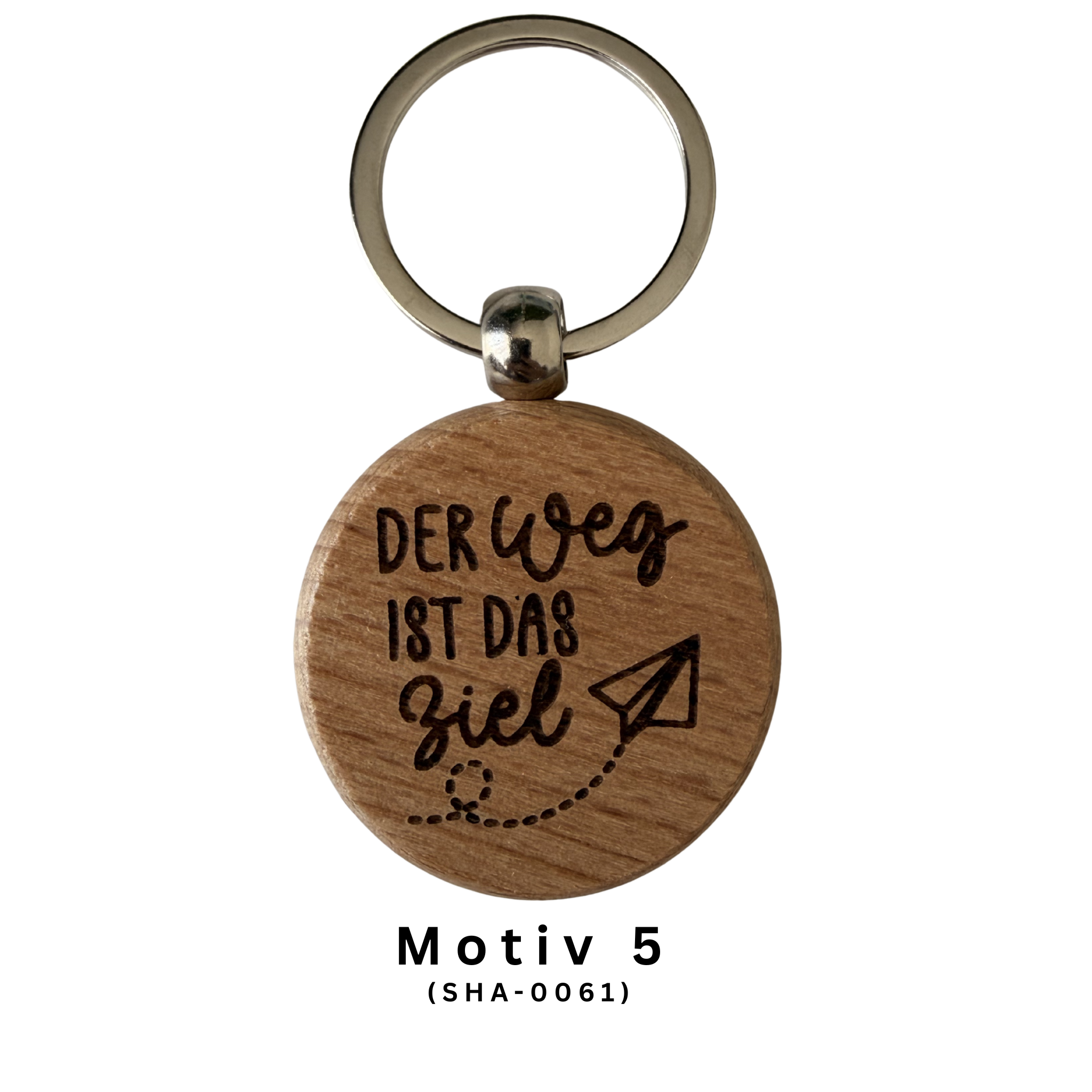 Wanderglück Schlüsselanhänger aus Holz