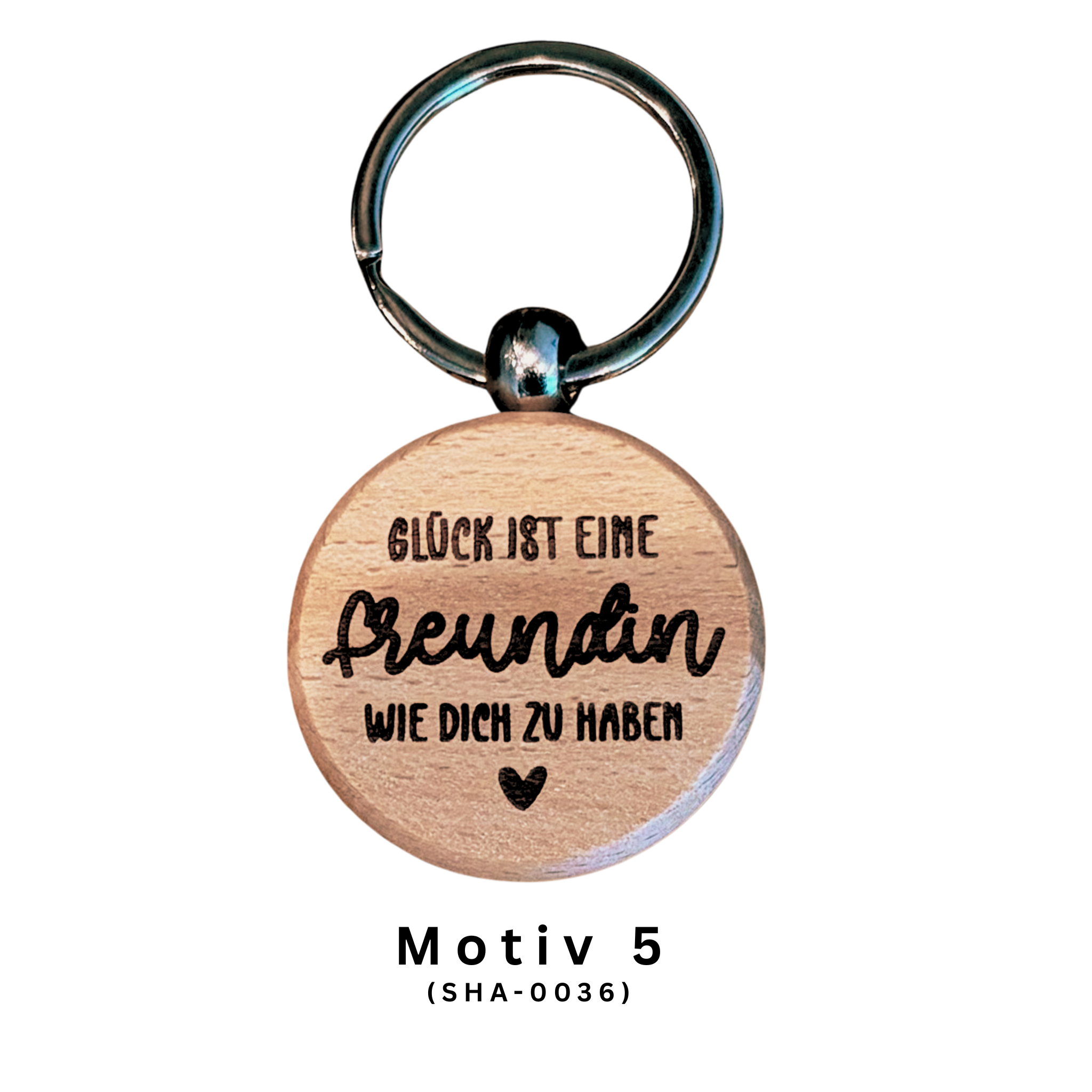 Glück ist Schlüsselanhänger aus Holz