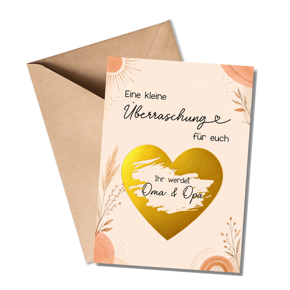Rubbelkarte Überraschung „Ihr werdet Oma & Opa“ - Schwangerschaft verkünden