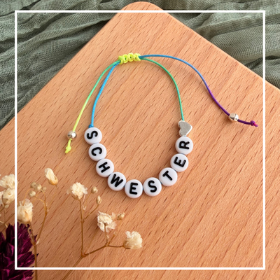 Perlenarmband Schwester
