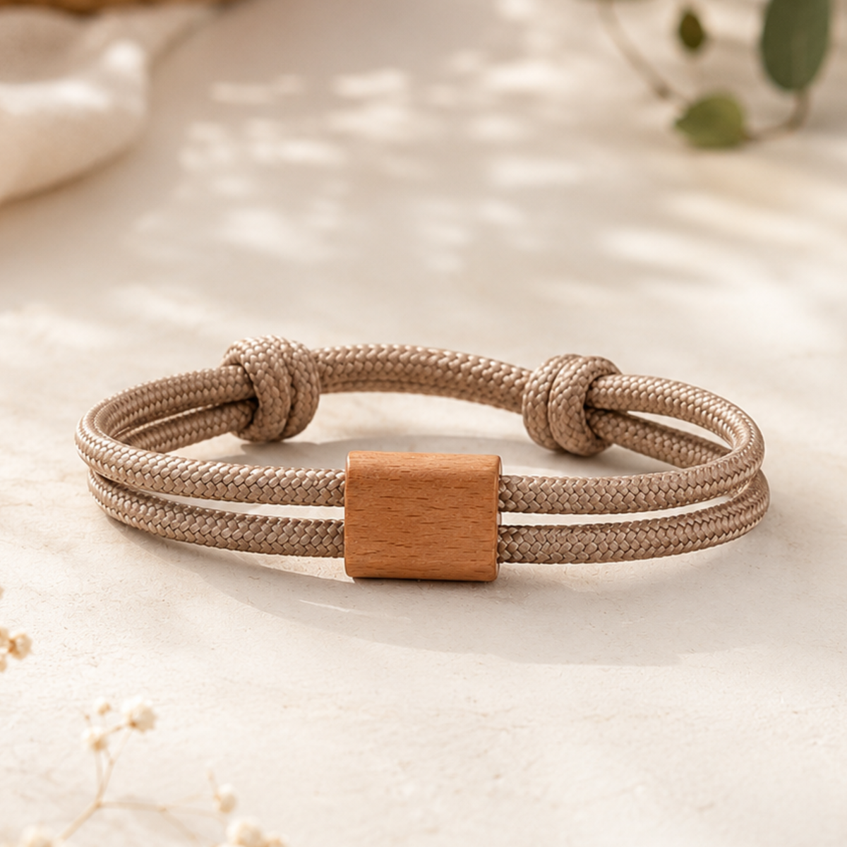 DIY Paracord-Armband mit Kirschholzschieber | Verstellbar & handgefertigt