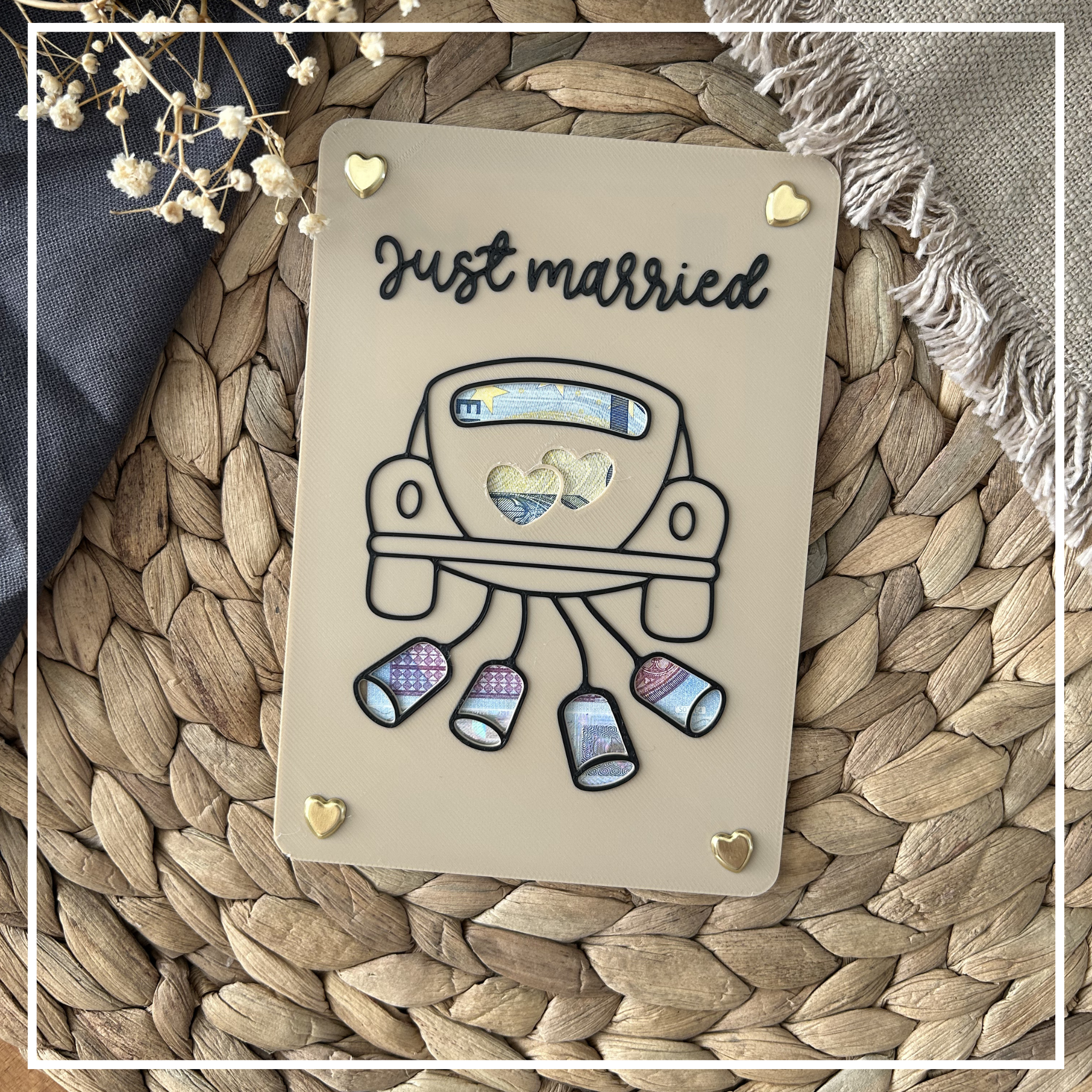 Geldgeschenk Hochzeit - Geldgeschenkkarte für das Brautpaar - Kreative Geschenkidee zur Hochzeit
