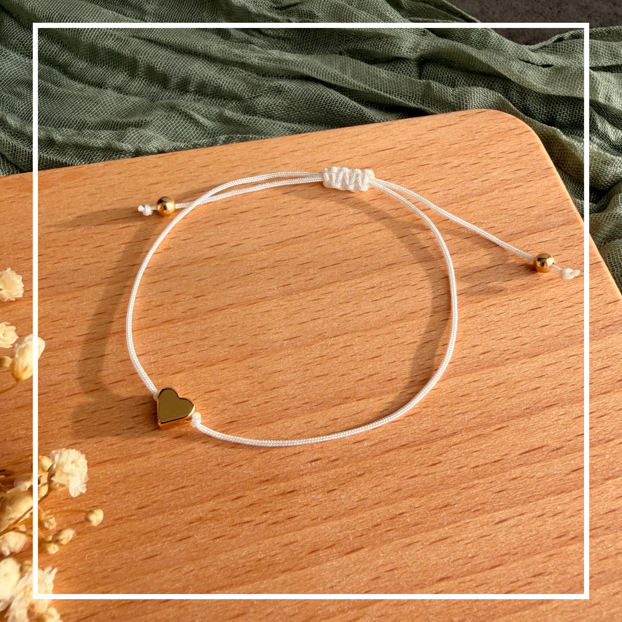 Perlenarmband mit Herz
