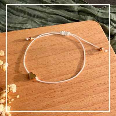 Perlenarmband mit Herz