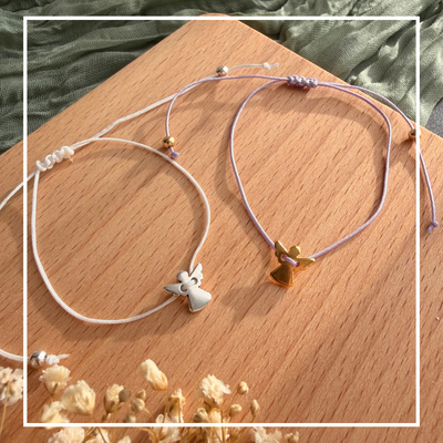 Perlenarmband Engel