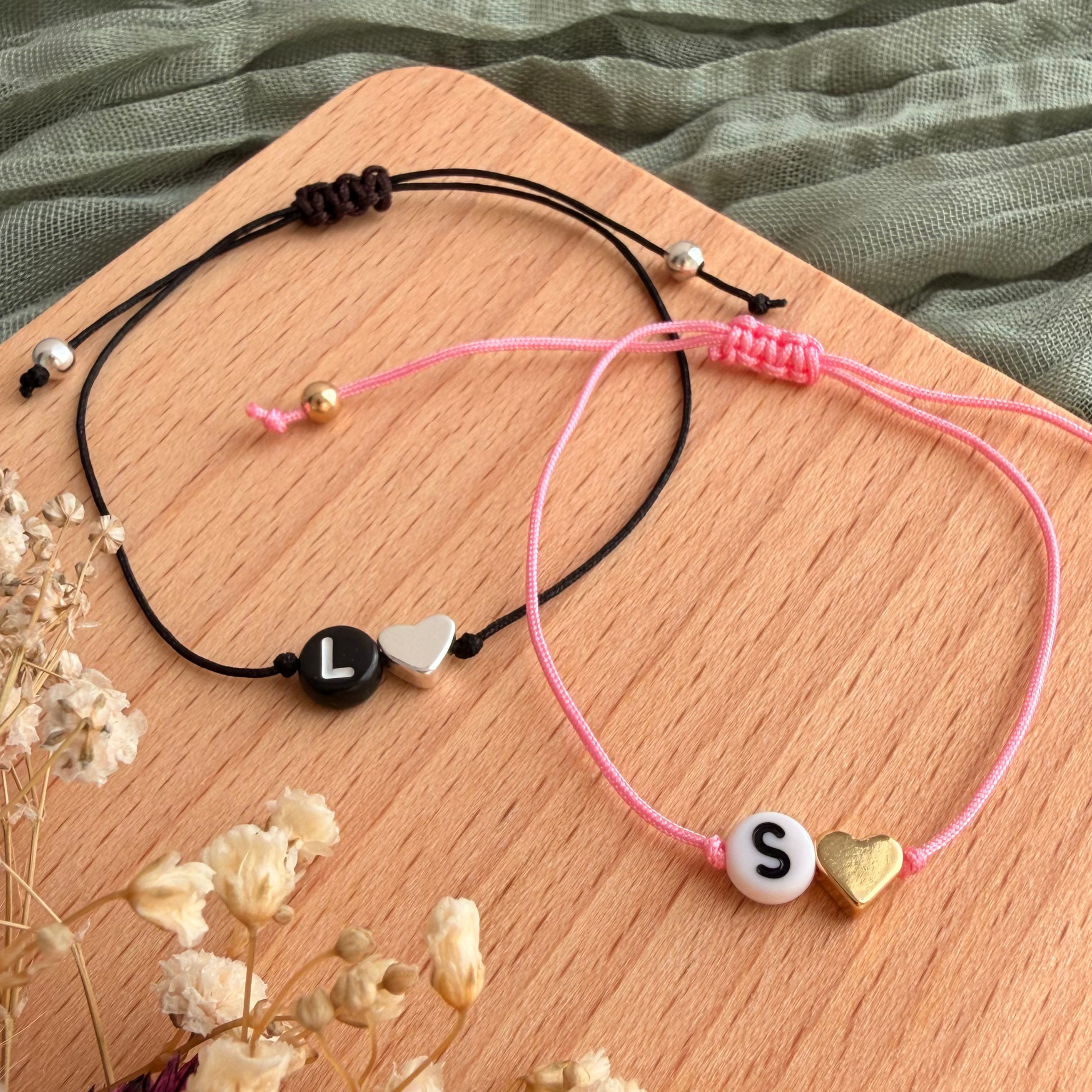 Perlenarmband Initialen