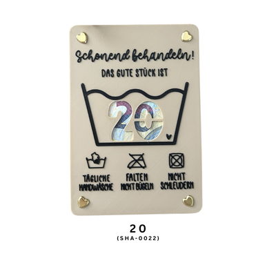 Geldgeschenk Geburtstag - Geldgeschenkkarte zum Geburtstag - Kreative Geschenkidee für Frauen, Männer & Kinder Runder Geburtstag
