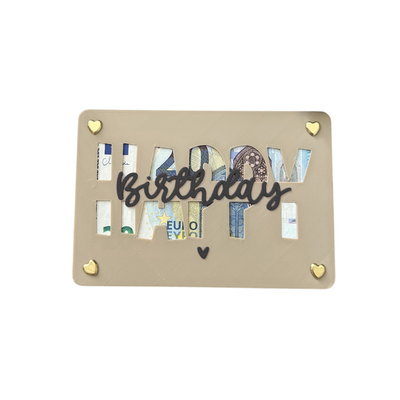 Geldgeschenk Geburtstag - Geldgeschenkkarte zum Geburtstag - Kreative Geschenkidee für Frauen, Männer & Kinder