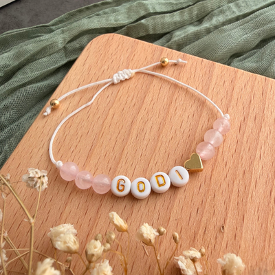 Perlenarmband Naturstein Godi