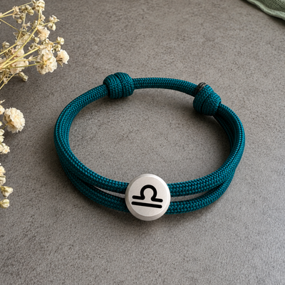 Sternzeichen | Paracord-/Segelseil-Armband mit Metallschieber