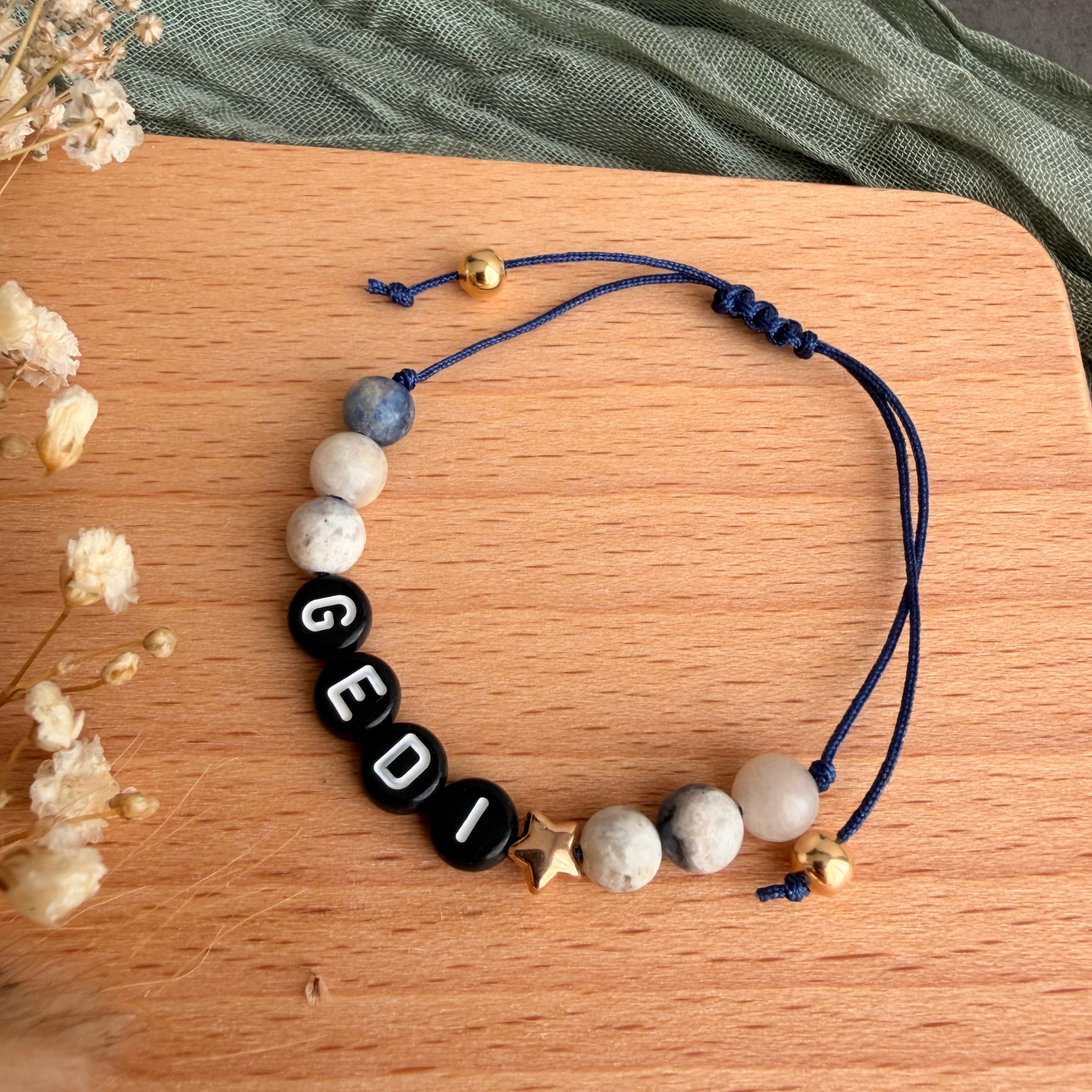 Perlenarmband Naturstein Gedi