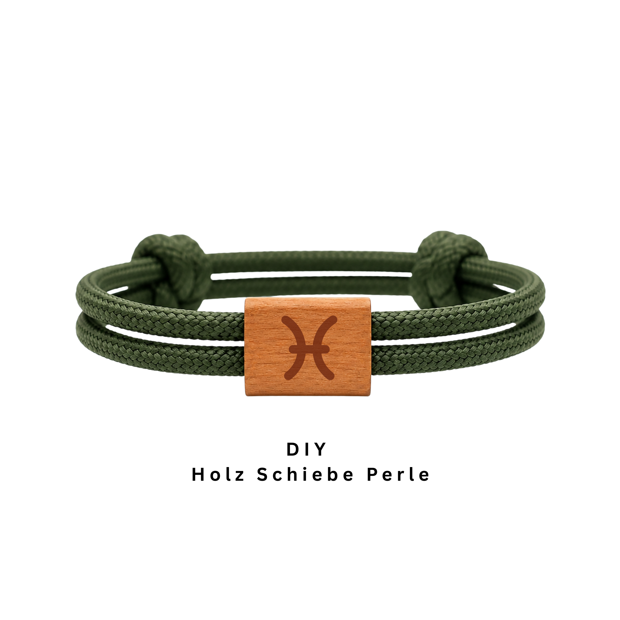 Sternzeichen Fische | DIY Holzschieber aus Kirschholz für Paracord- und Segelseil-Armbänder