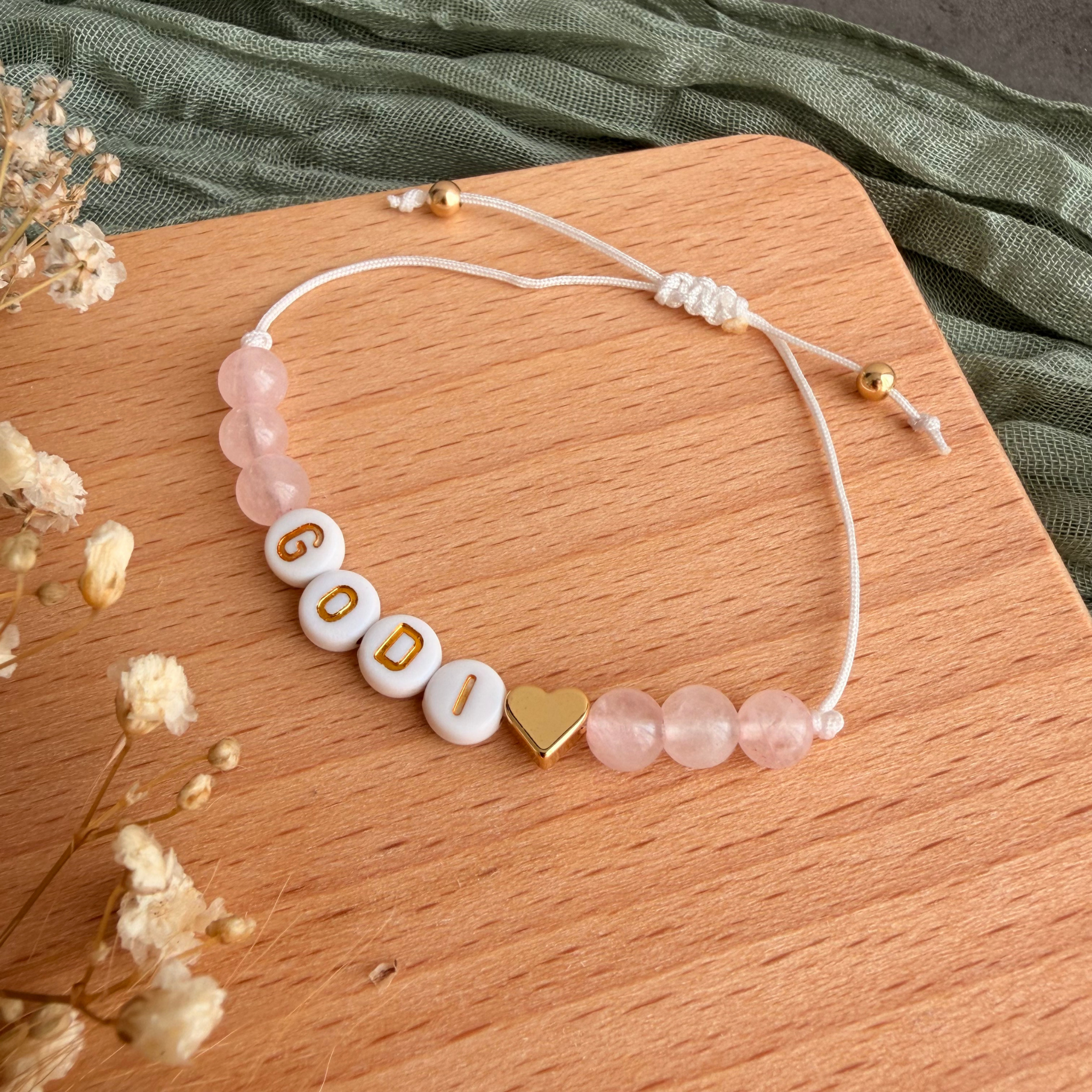 Perlenarmband Naturstein Godi