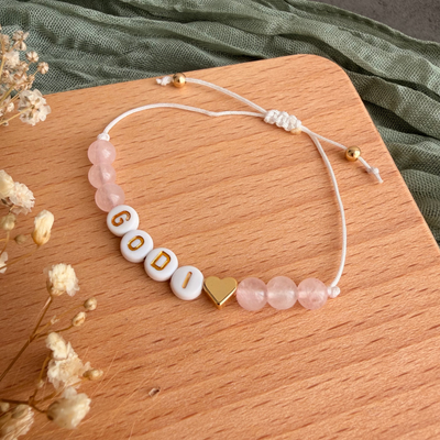Perlenarmband Naturstein Godi