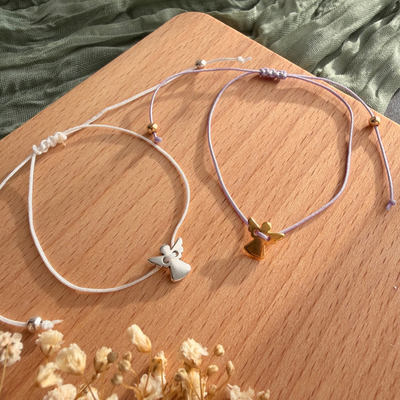 Perlenarmband Engel