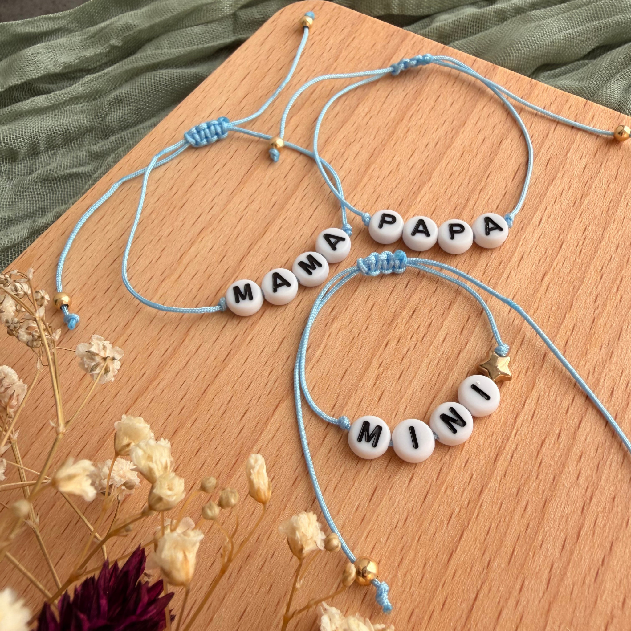 Perlenarmband Familie
