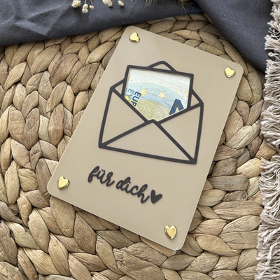 Geldgeschenk Karte - Kreative Verpackung für Geldgeschenke - Finanzspritze, Dankeschön & Geschenkidee Danke Umschlag