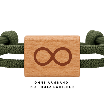 Unendlich | DIY Holzschieber aus Kirschholz für Paracord- und Segelseil-Armbänder