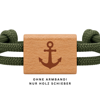 Anker | DIY Holzschieber aus Kirschholz für Paracord- und Segelseil-Armbänder