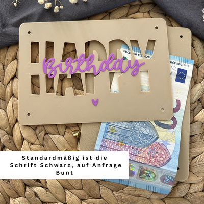 Geldgeschenk Geburtstag - Geldgeschenkkarte zum Geburtstag - Kreative Geschenkidee für Frauen, Männer & Kinder