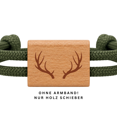 Geweih | DIY Holzschieber aus Kirschholz für Paracord- und Segelseil-Armbänder